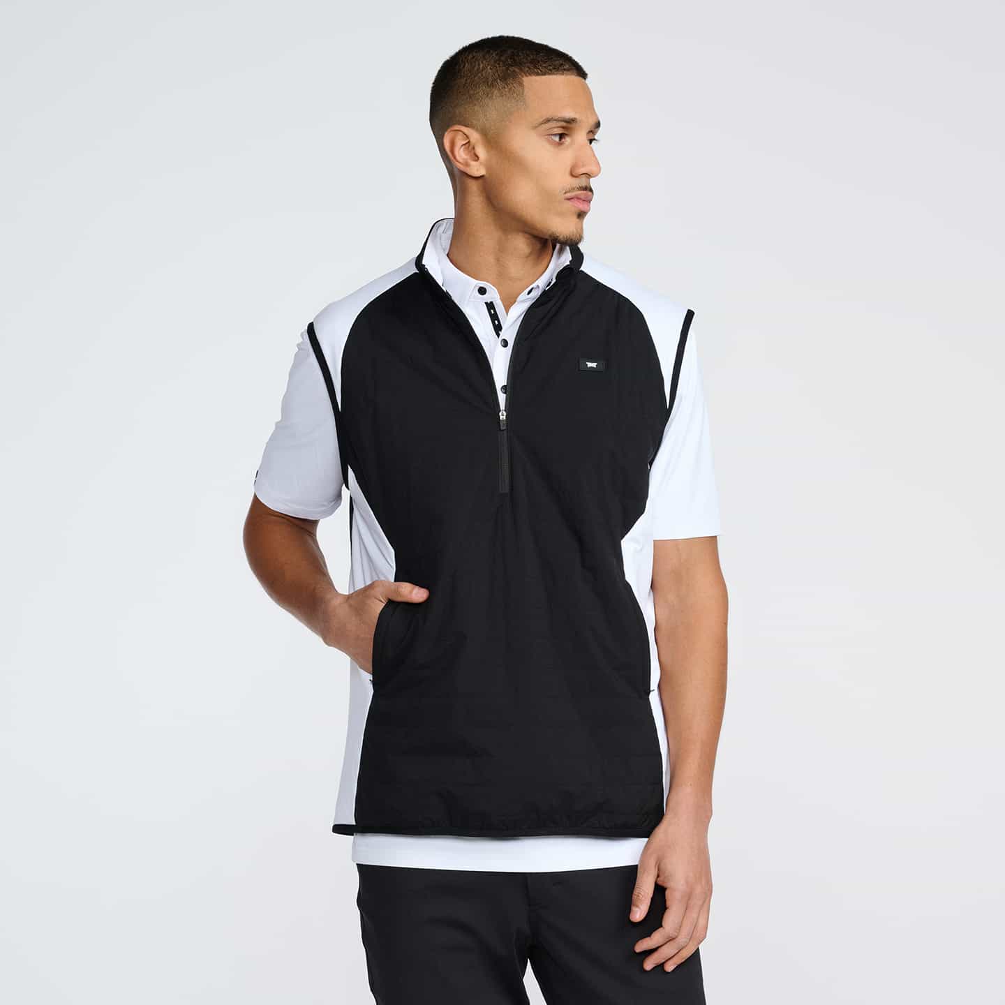 Men's 1/2 Zip Hybrid Vest - Image 3