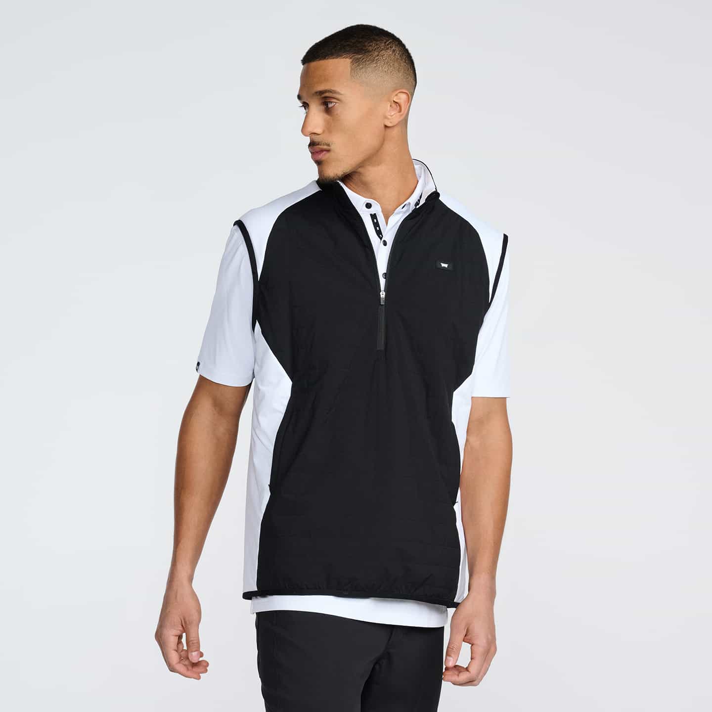 Men's 1/2 Zip Hybrid Vest - Image 4
