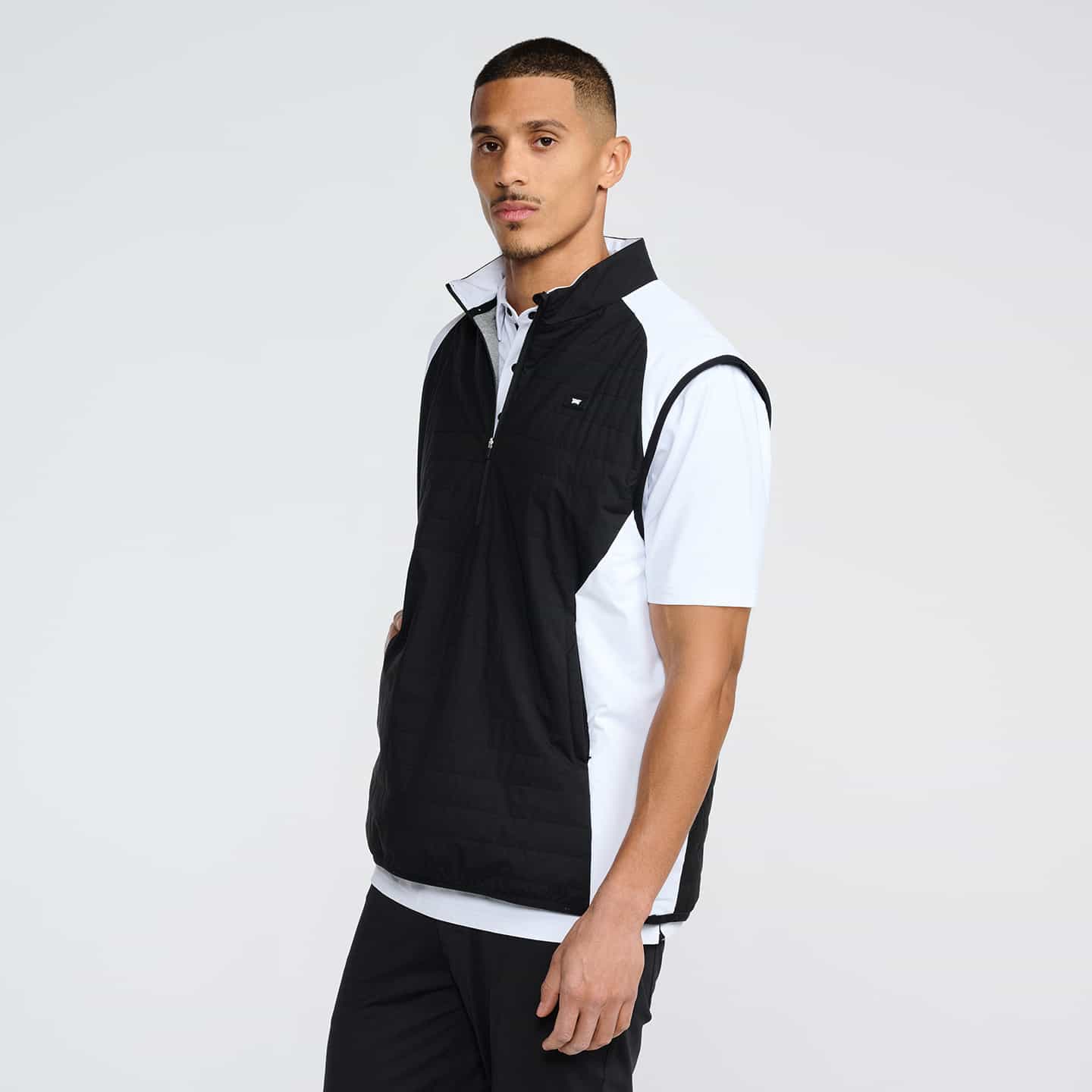 Men's 1/2 Zip Hybrid Vest - Image 9