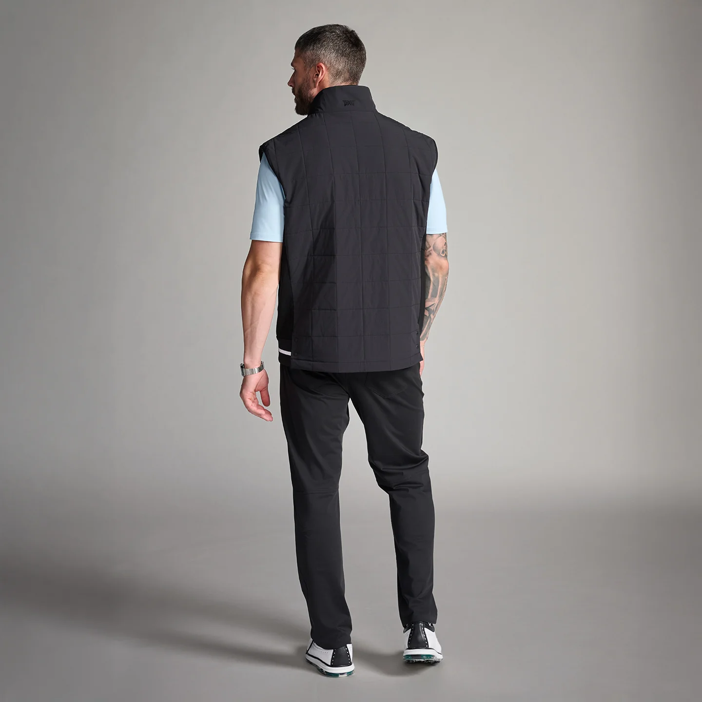 Men's 1/2 Zip Quilted Vest - Image 7