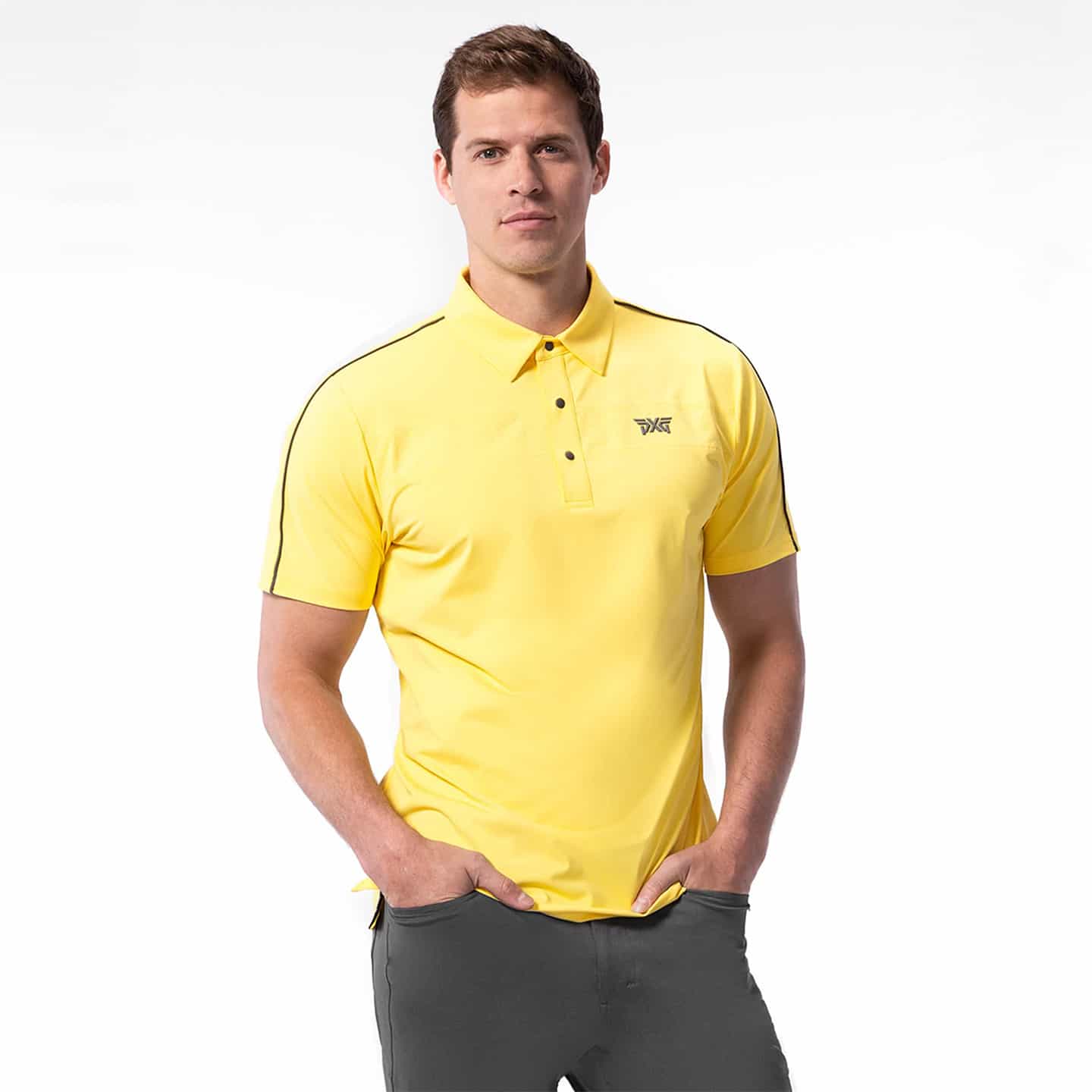 Men's Bonded Chest Stripe Polo - Image 2