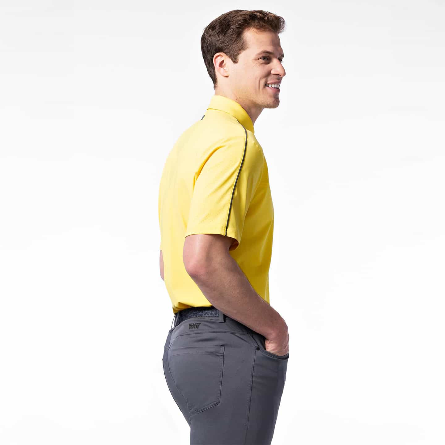 Men's Bonded Chest Stripe Polo - Image 9