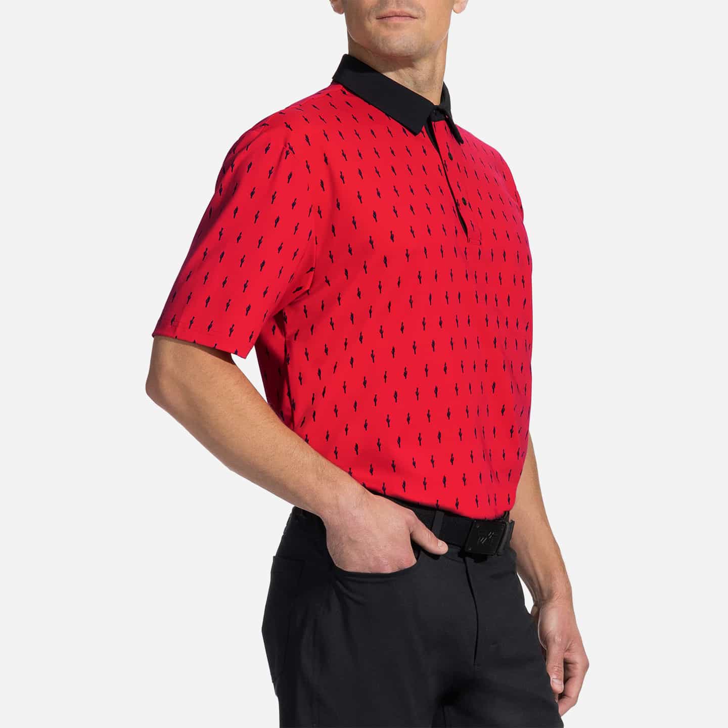 Men's Cactus Print Polo - Image 11