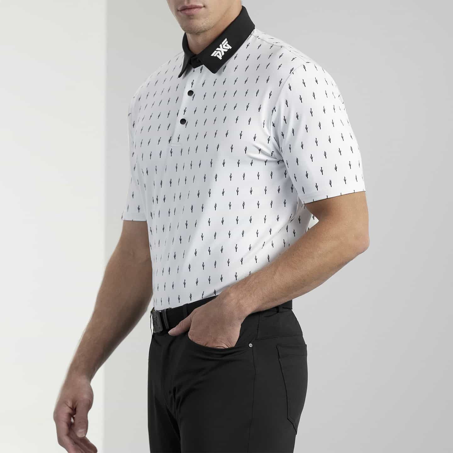 Men's Cactus Print Polo - Image 15