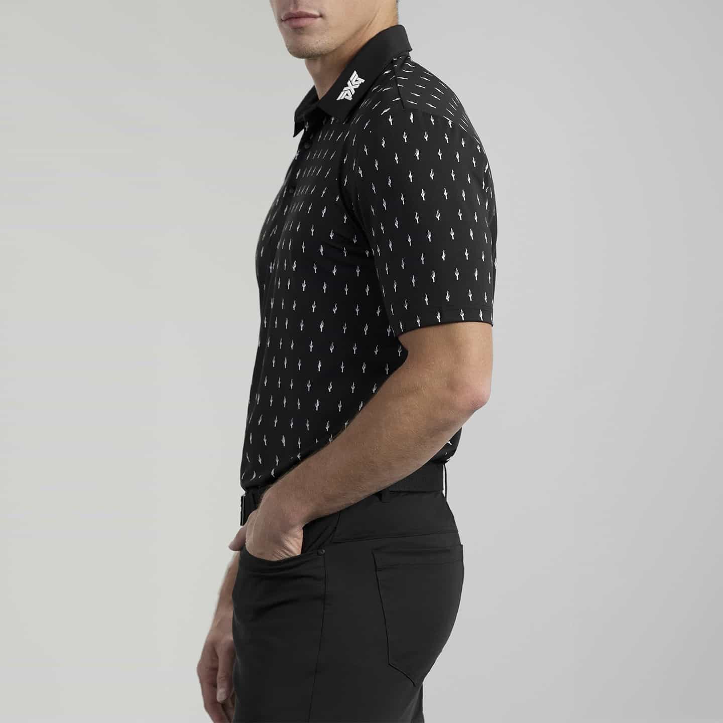Men's Cactus Print Polo - Image 3