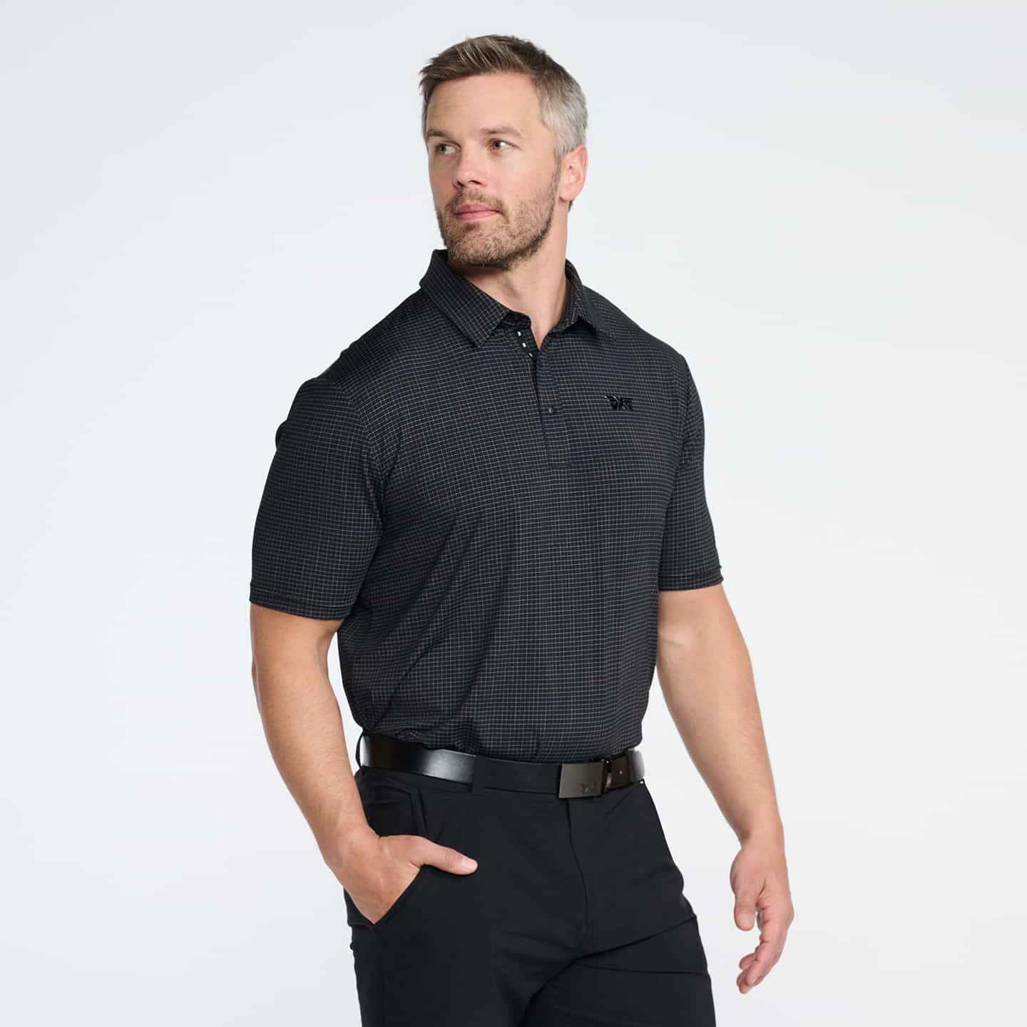 Men's Crisscross Print Polo - Image 16
