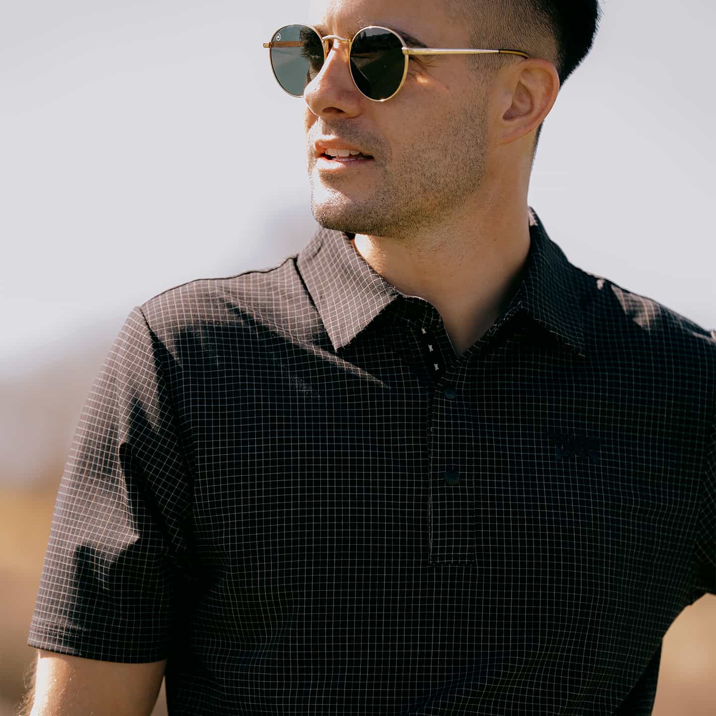 Men's Crisscross Print Polo - Image 3