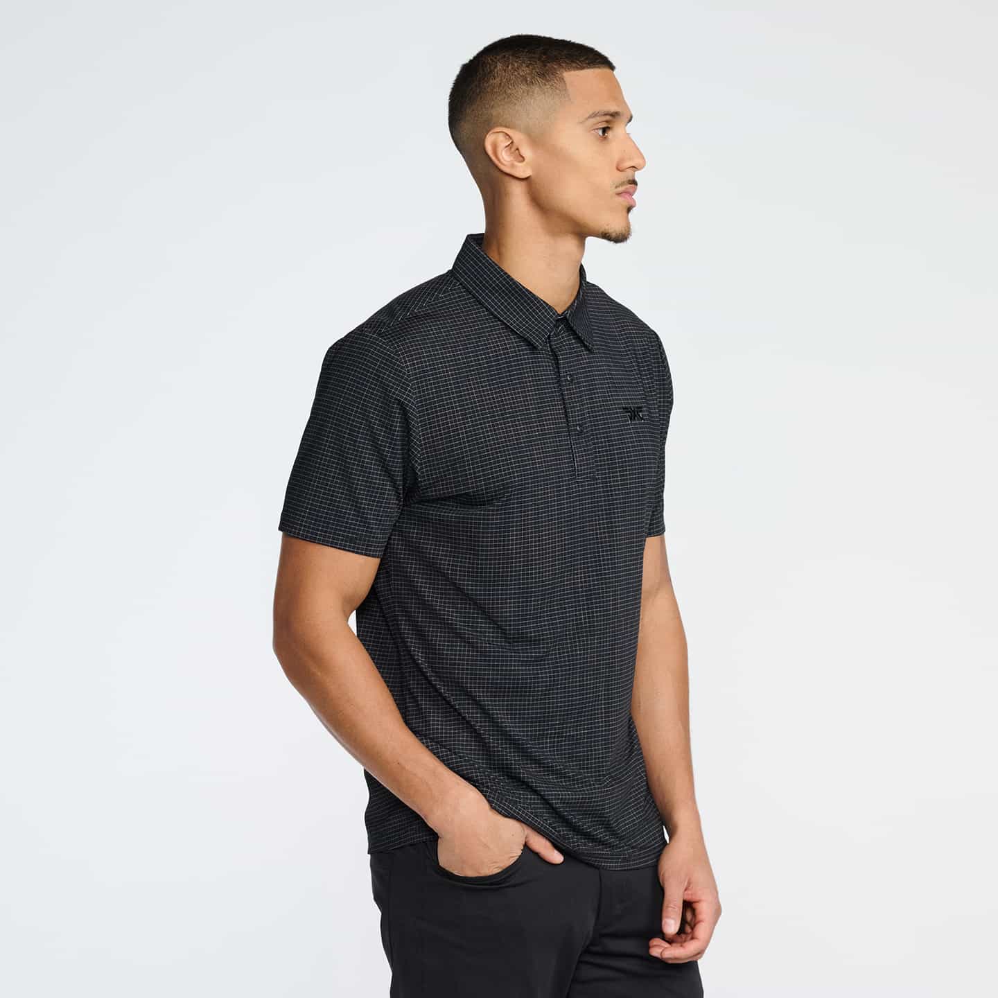 Men's Crisscross Print Polo - Image 5