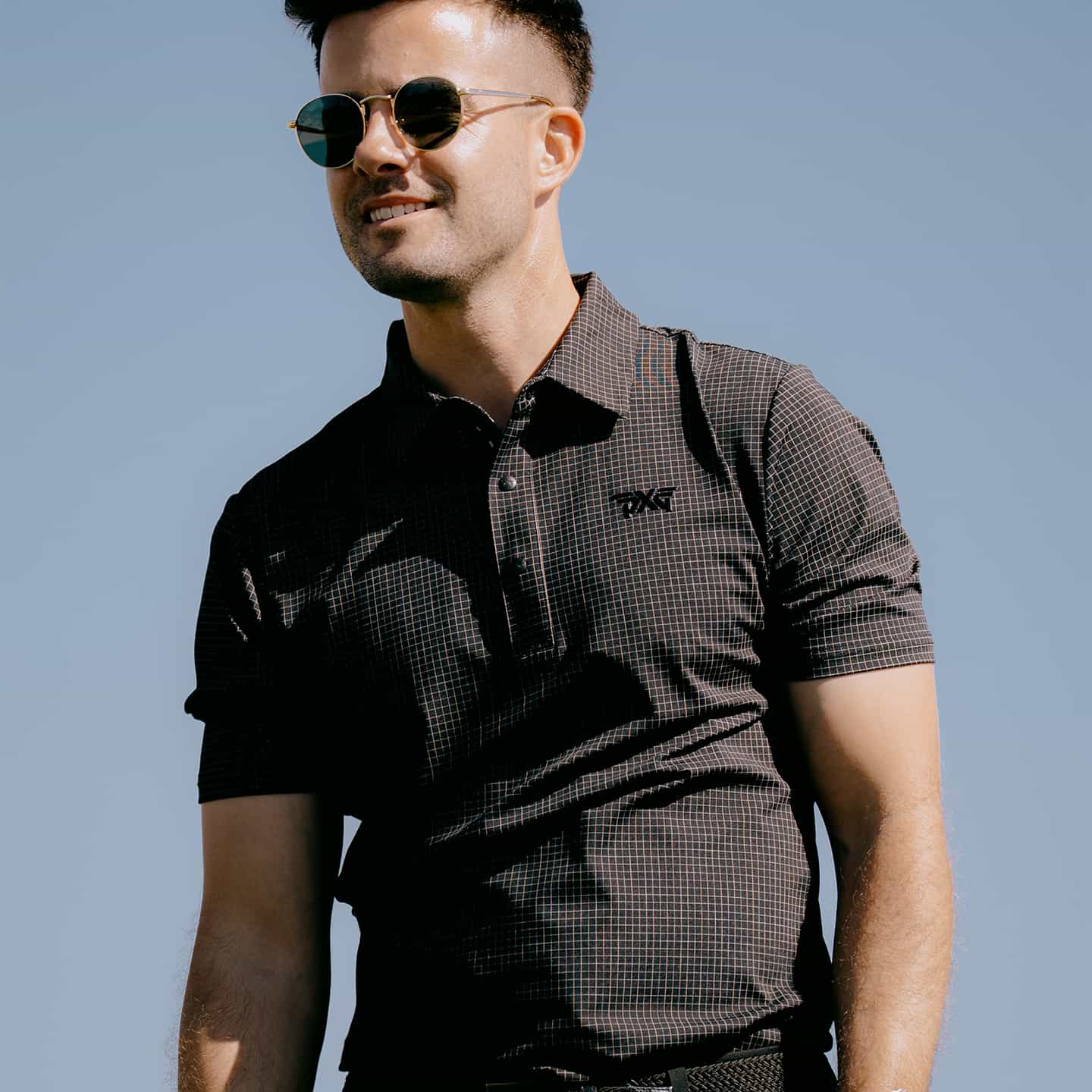 Men's Crisscross Print Polo - Image 8