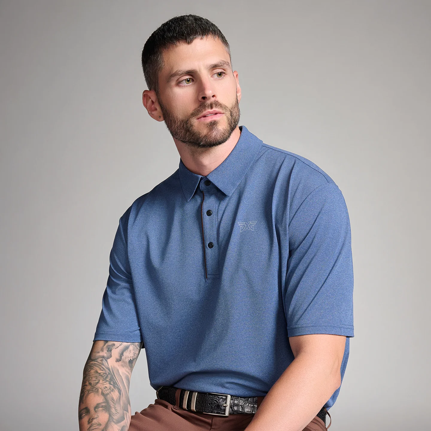 Men's Denim Blue Polo - Image 11