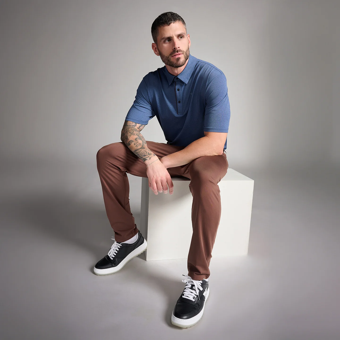Men's Denim Blue Polo - Image 12