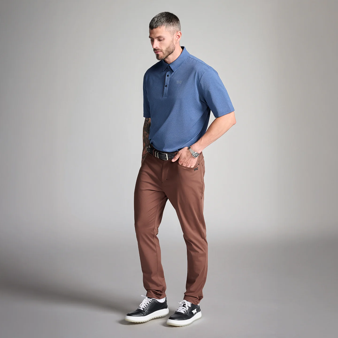 Men's Denim Blue Polo - Image 13
