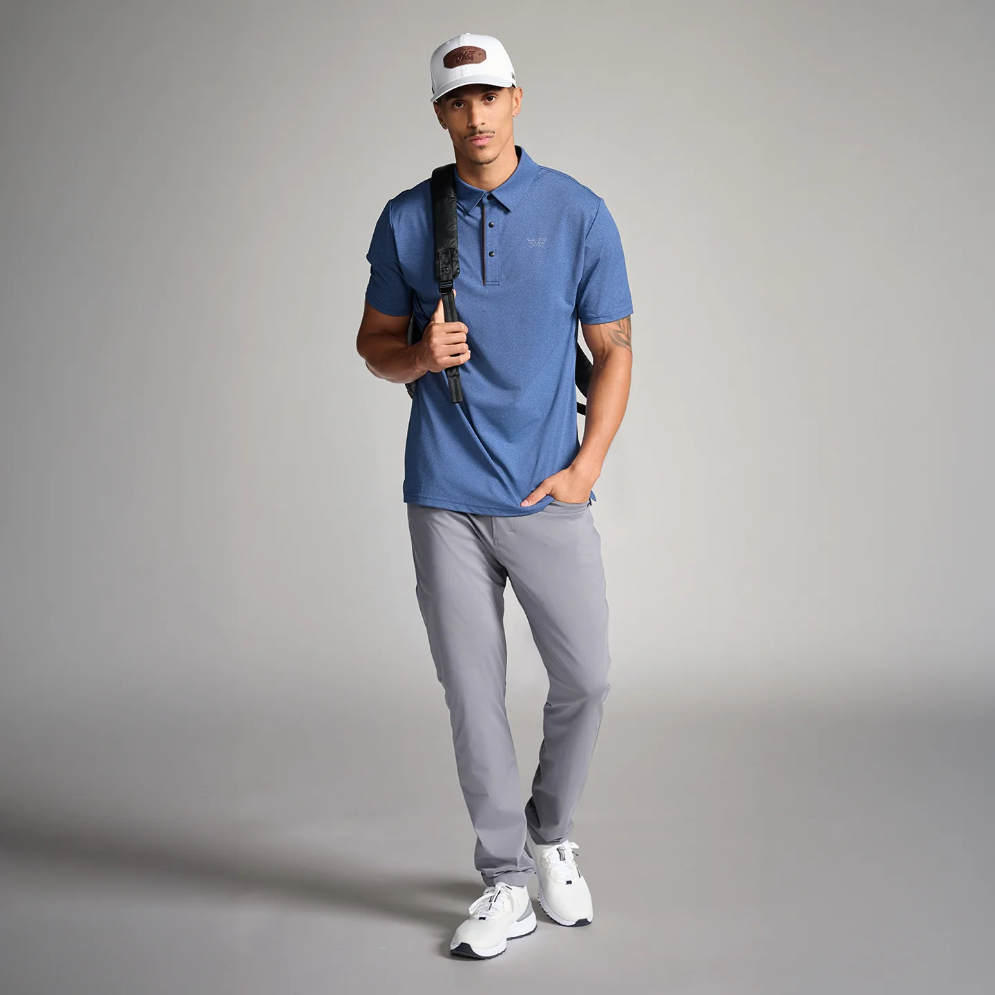 Men's Denim Blue Polo - Image 4