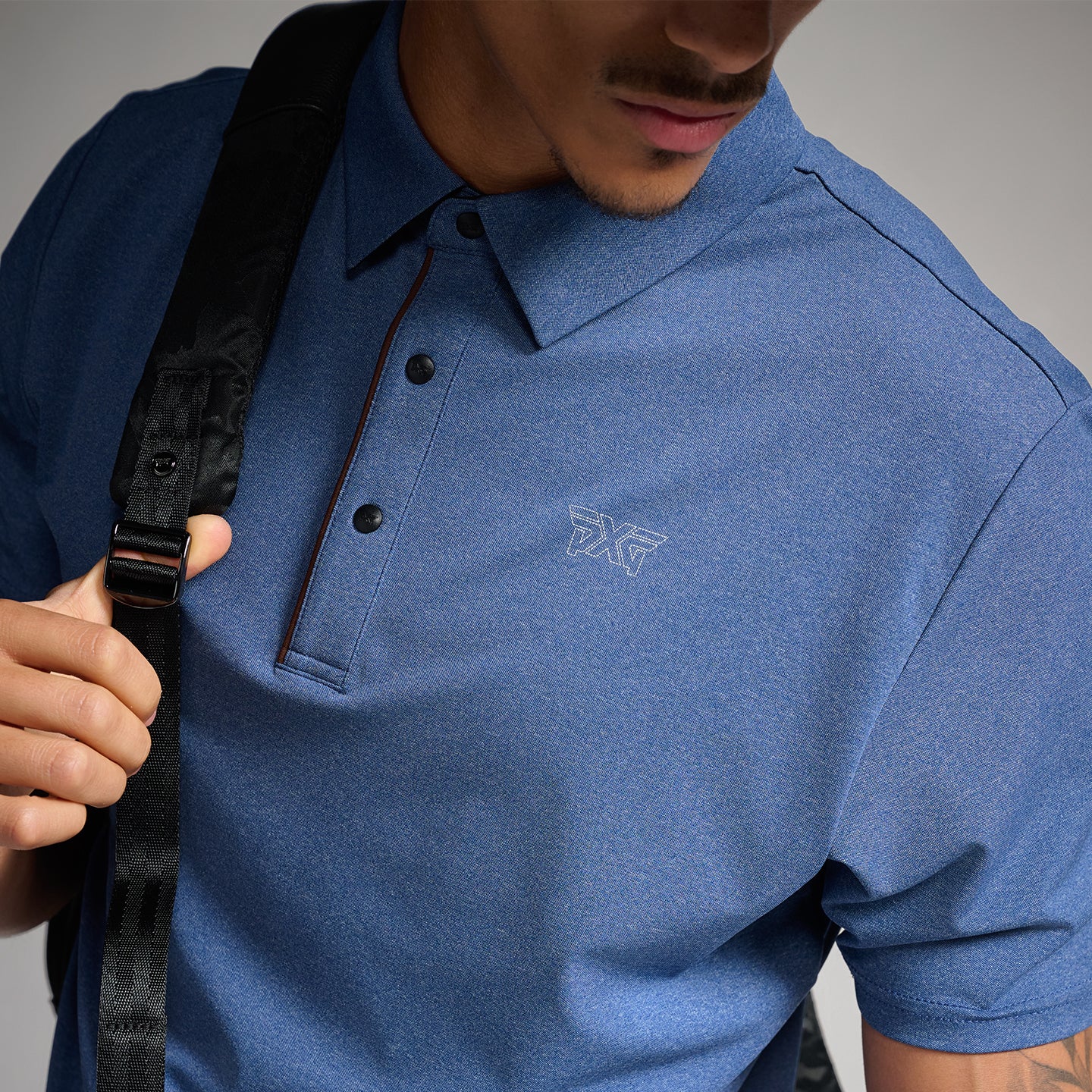 Men's Denim Blue Polo - Image 5