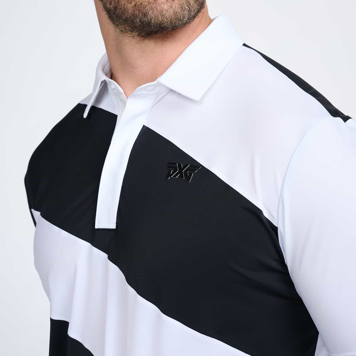 Men's Diagonal Stripe Polo - Image 5