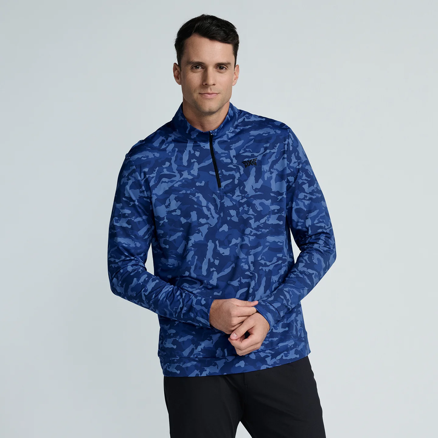Men's Essential Fairway Camo 1/4 Zip Pullover - Image 2