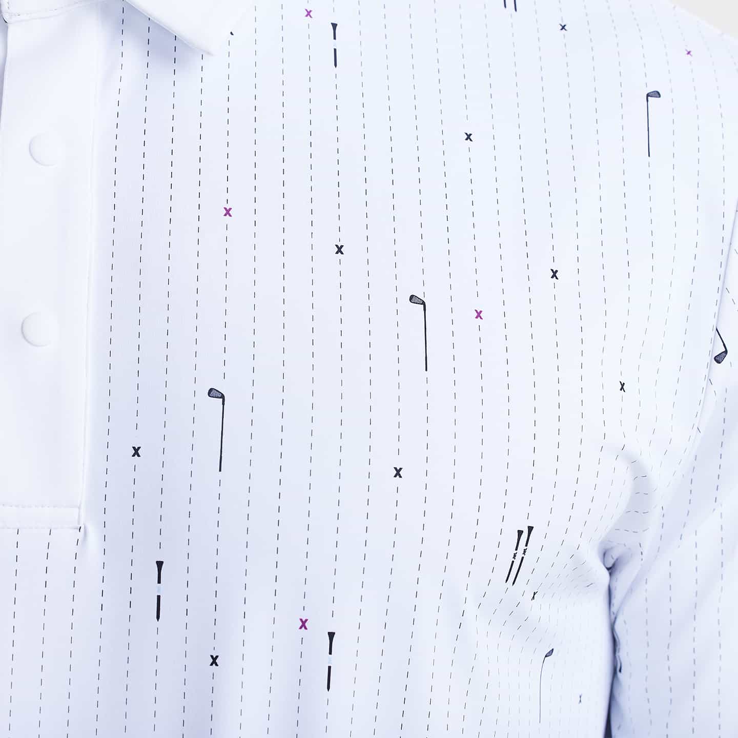 Men's Golf Icons Pin Stripe Polo - Image 8