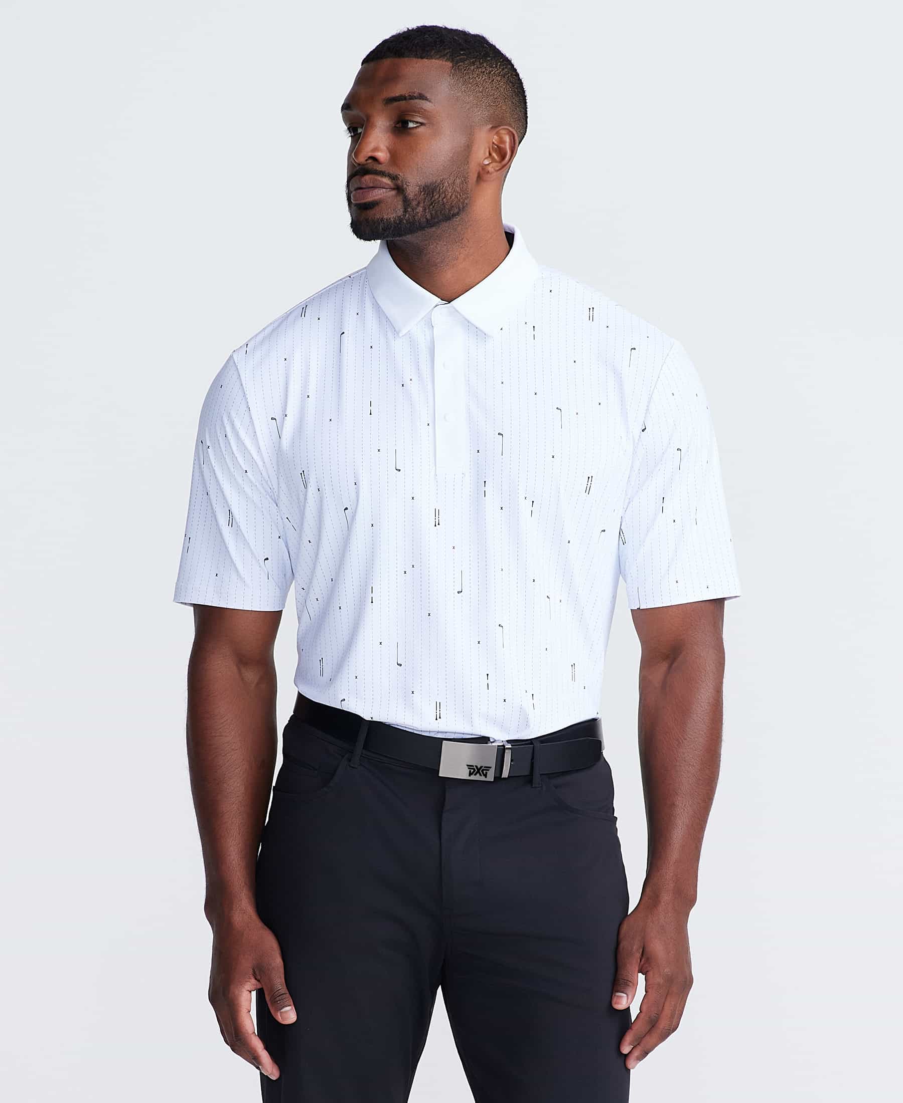 Men's Golf Icons Pin Stripe Polo - Image 9