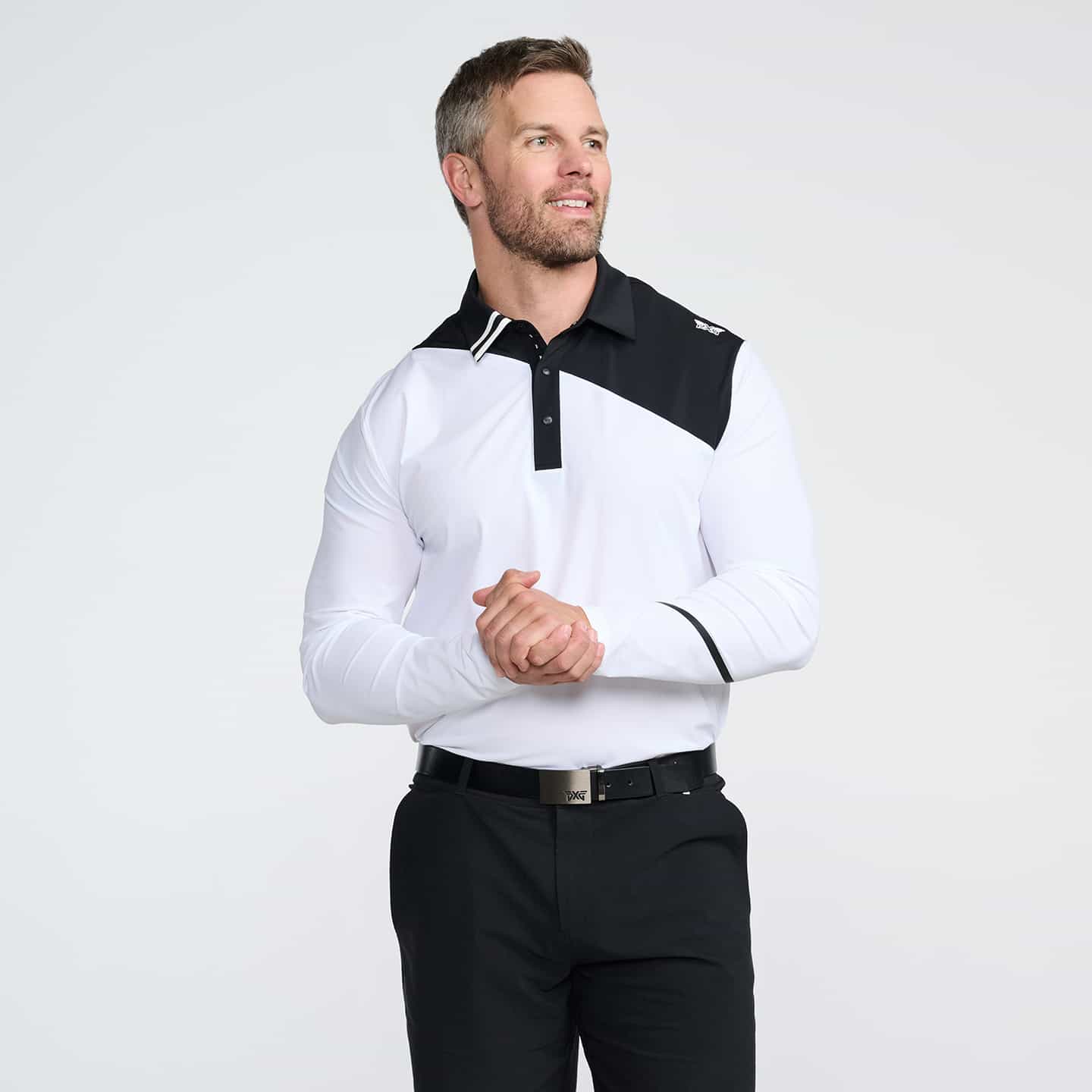 Men's Long Sleeve Evolution Polo - Image 2