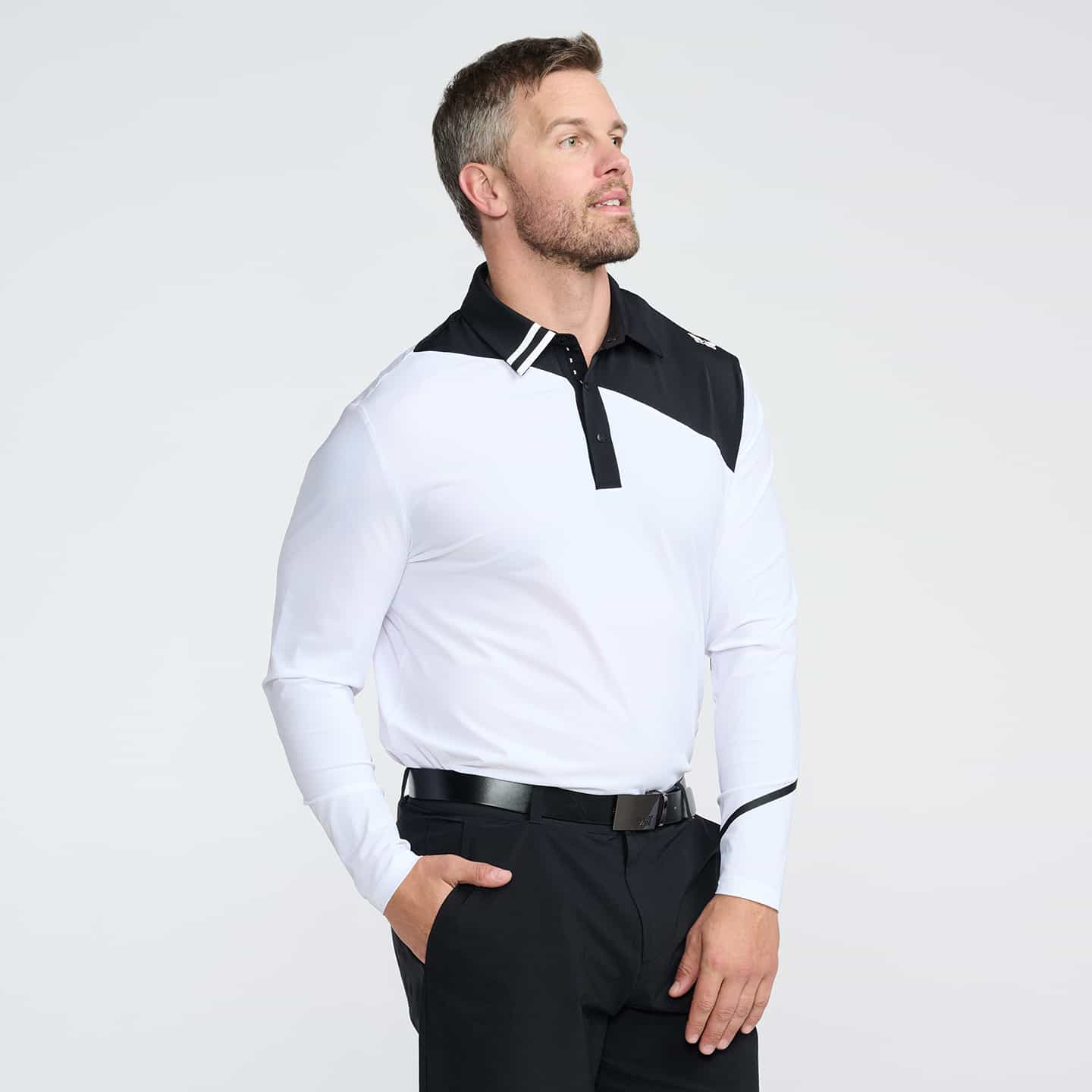 Men's Long Sleeve Evolution Polo - Image 3