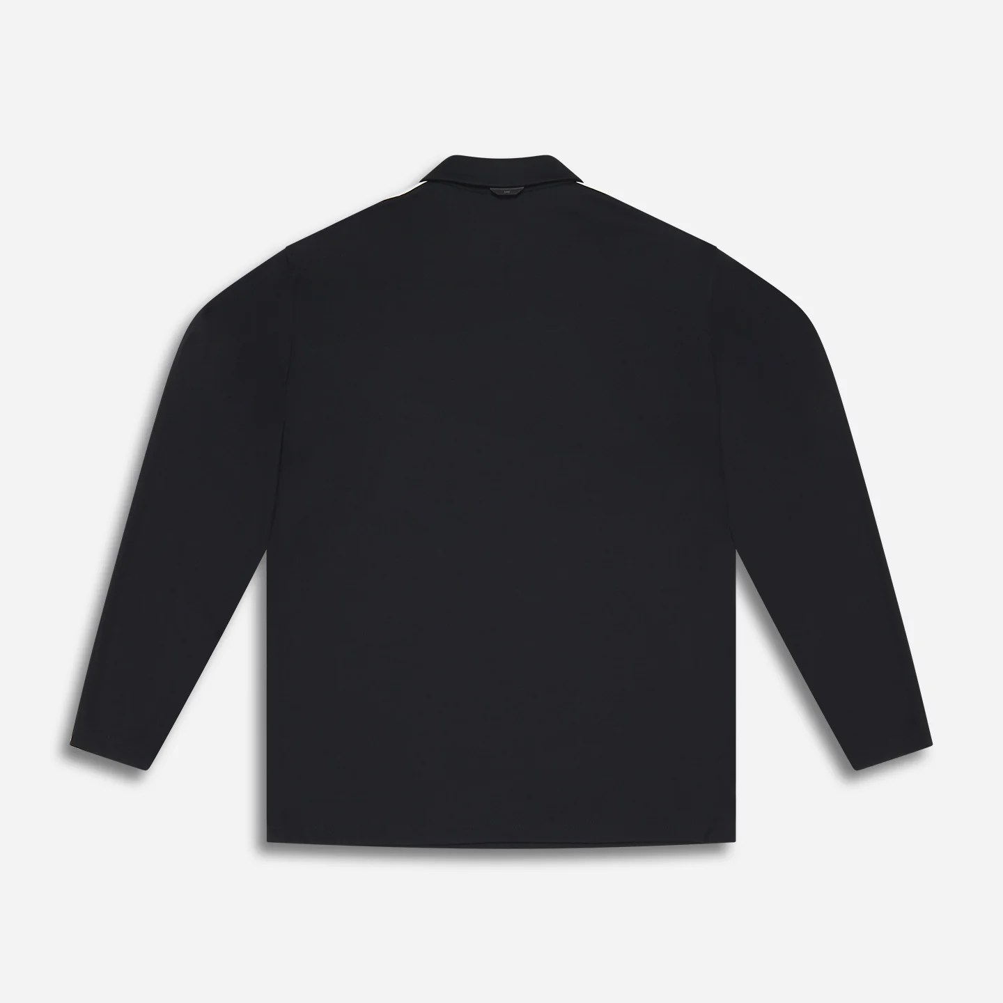 Men's Long Sleeve Shoulder Panel Polo - Image 7
