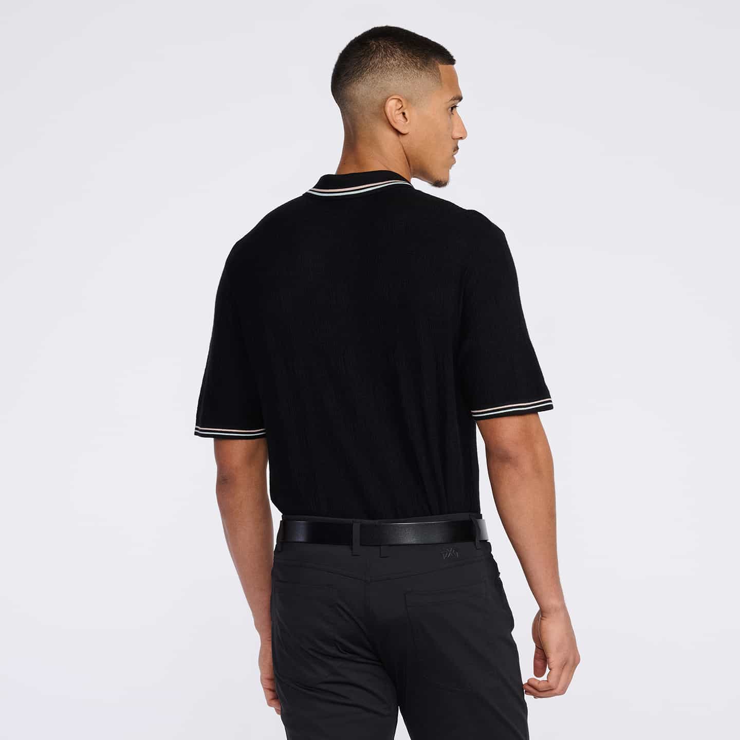 Men's Multi-Logo Jacquard Knitted Polo - Image 15
