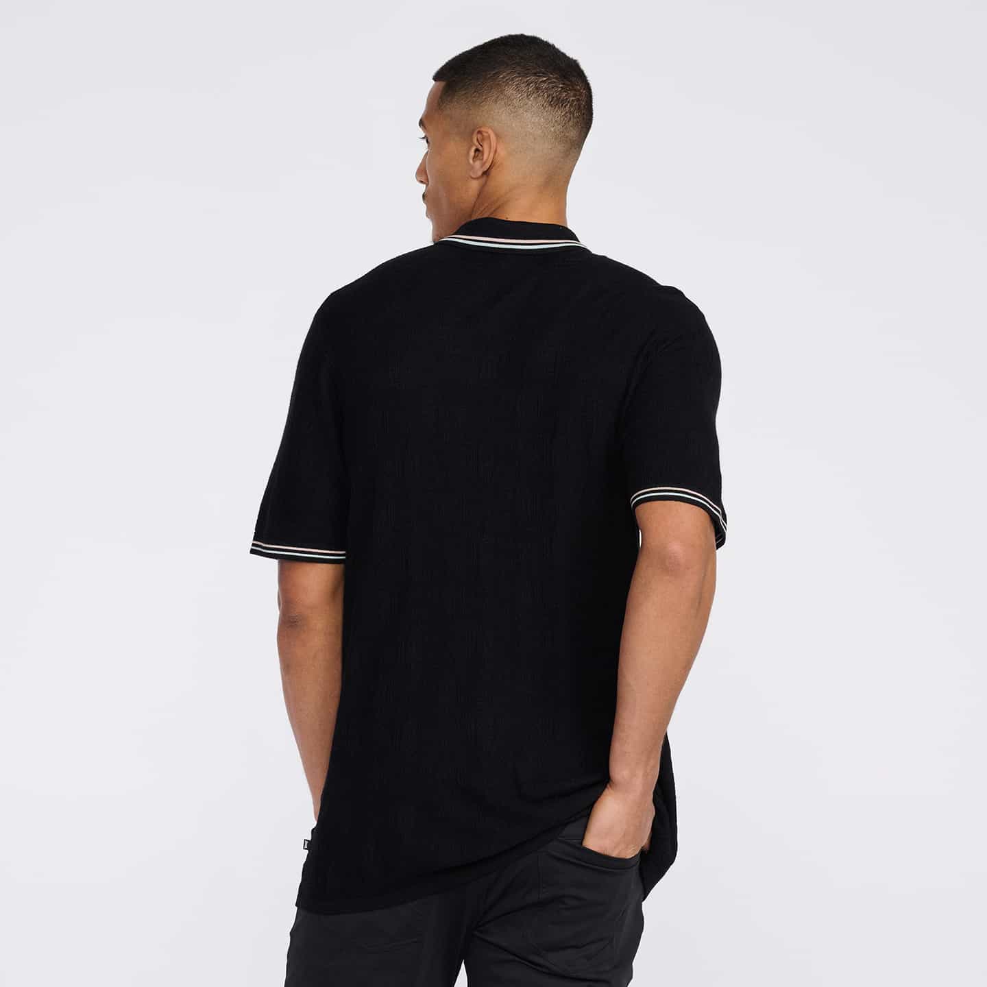 Men's Multi-Logo Jacquard Knitted Polo - Image 16