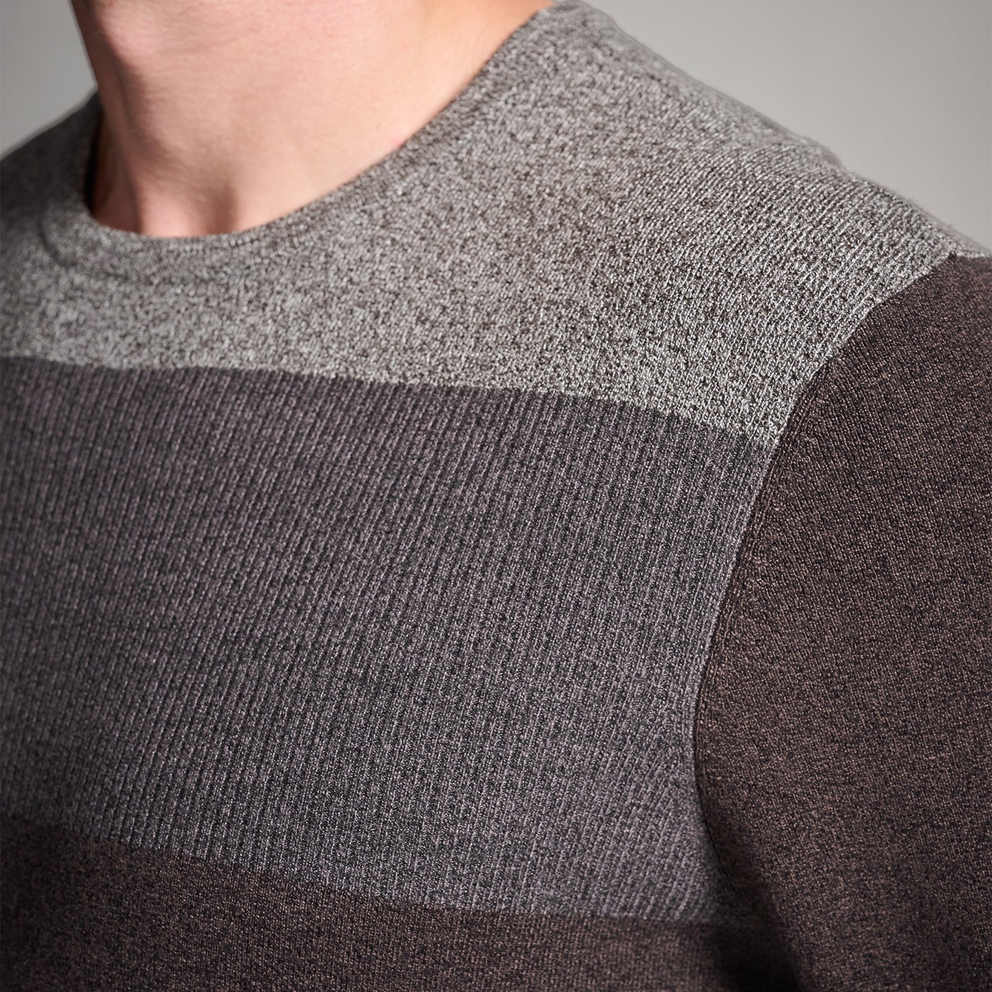 Men's Multi Yarn Mélange Crewneck Sweater - Image 4