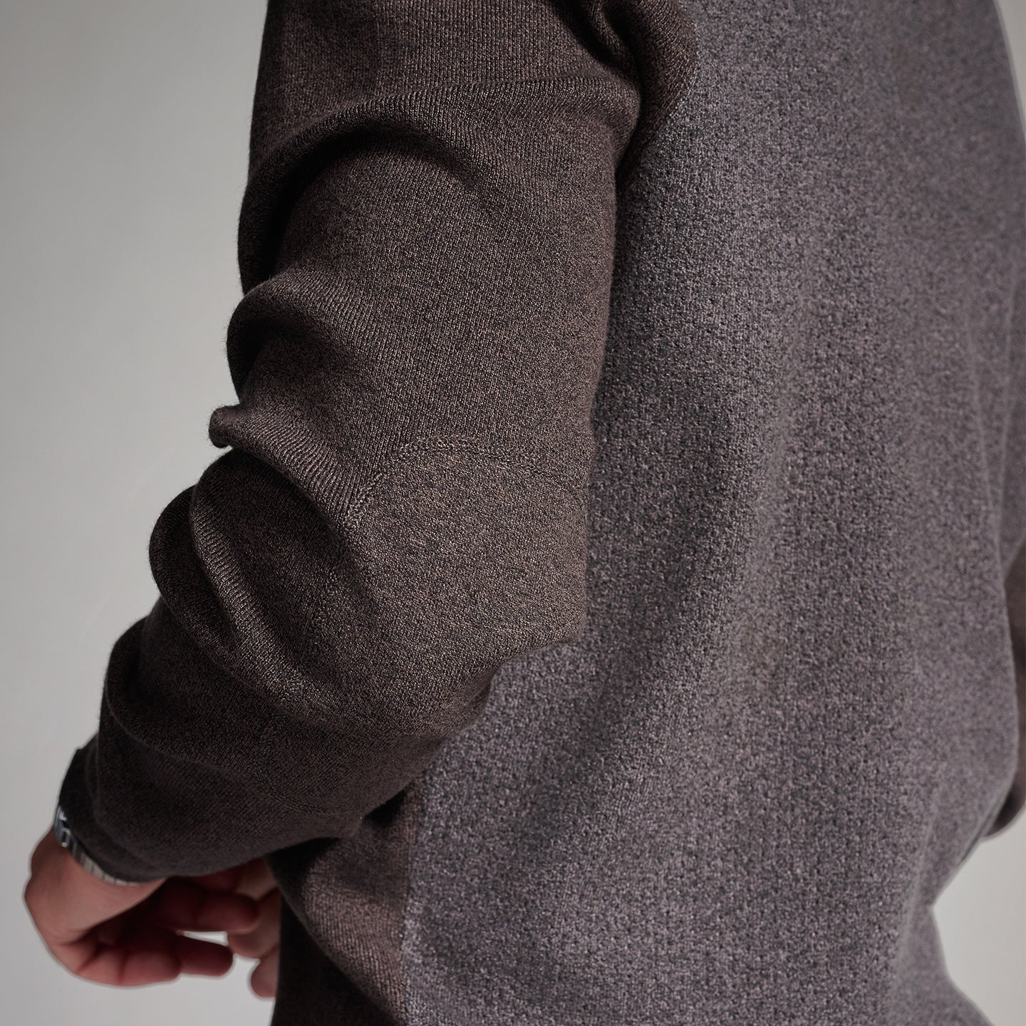 Men's Multi Yarn Mélange Crewneck Sweater - Image 6