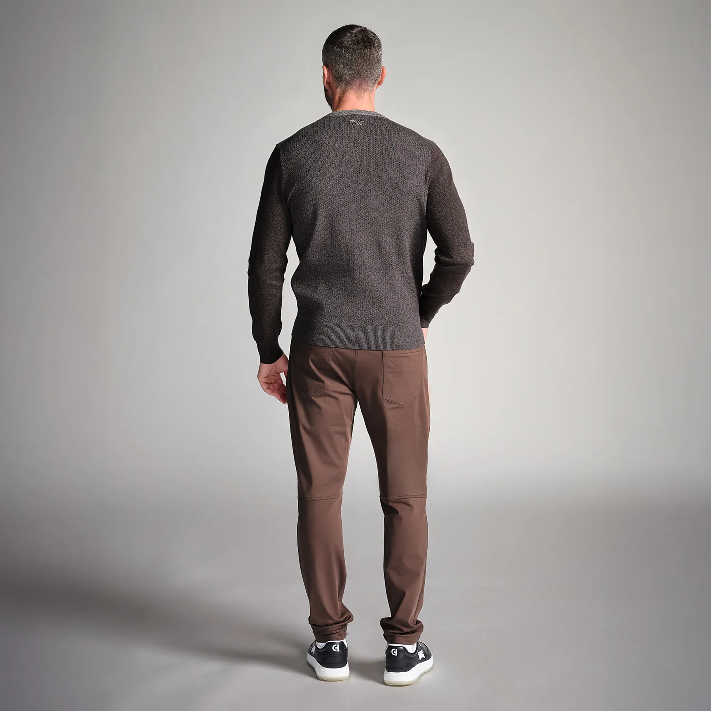 Men's Multi Yarn Mélange Crewneck Sweater - Image 7