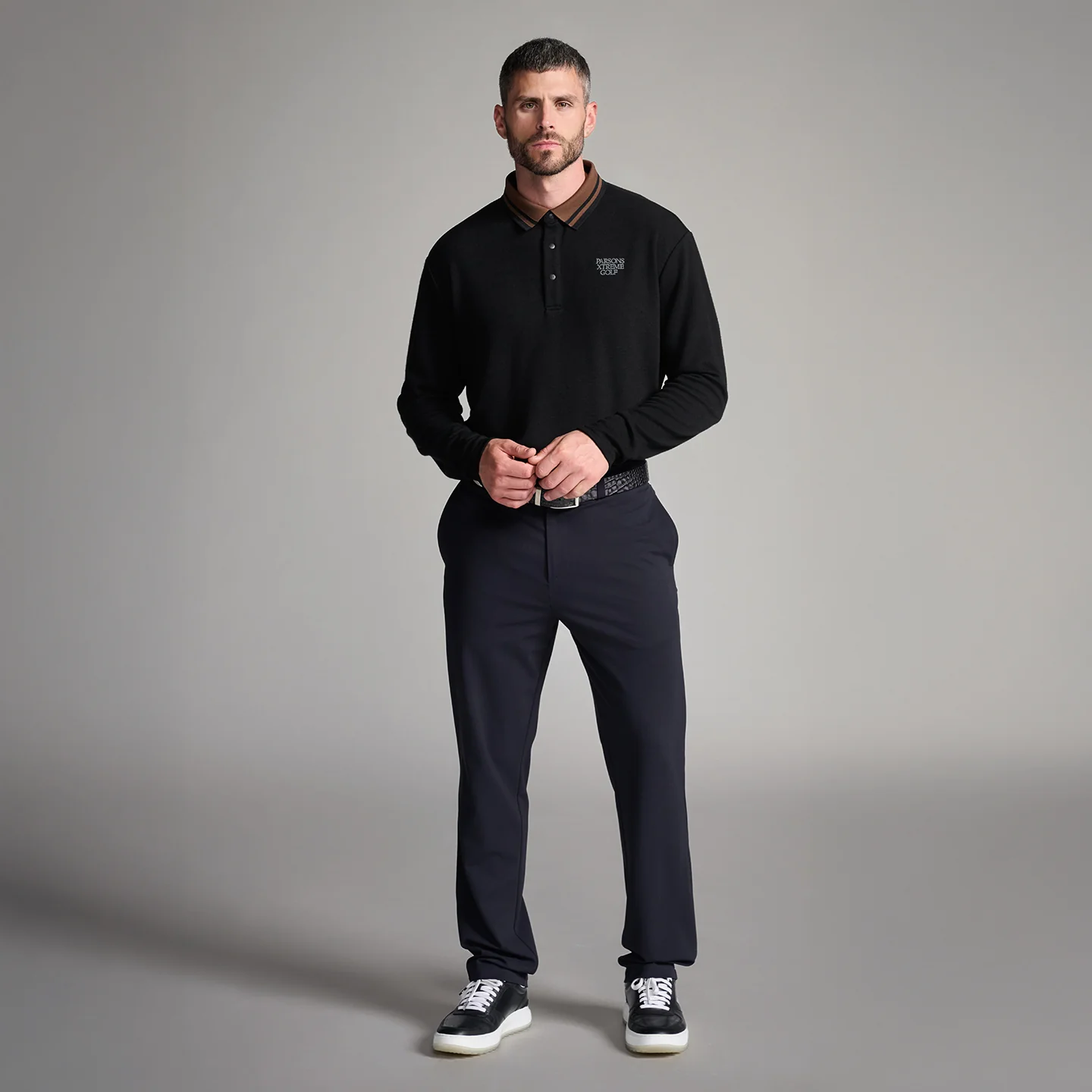 Men's Plush Long Sleeve Polo - Image 4