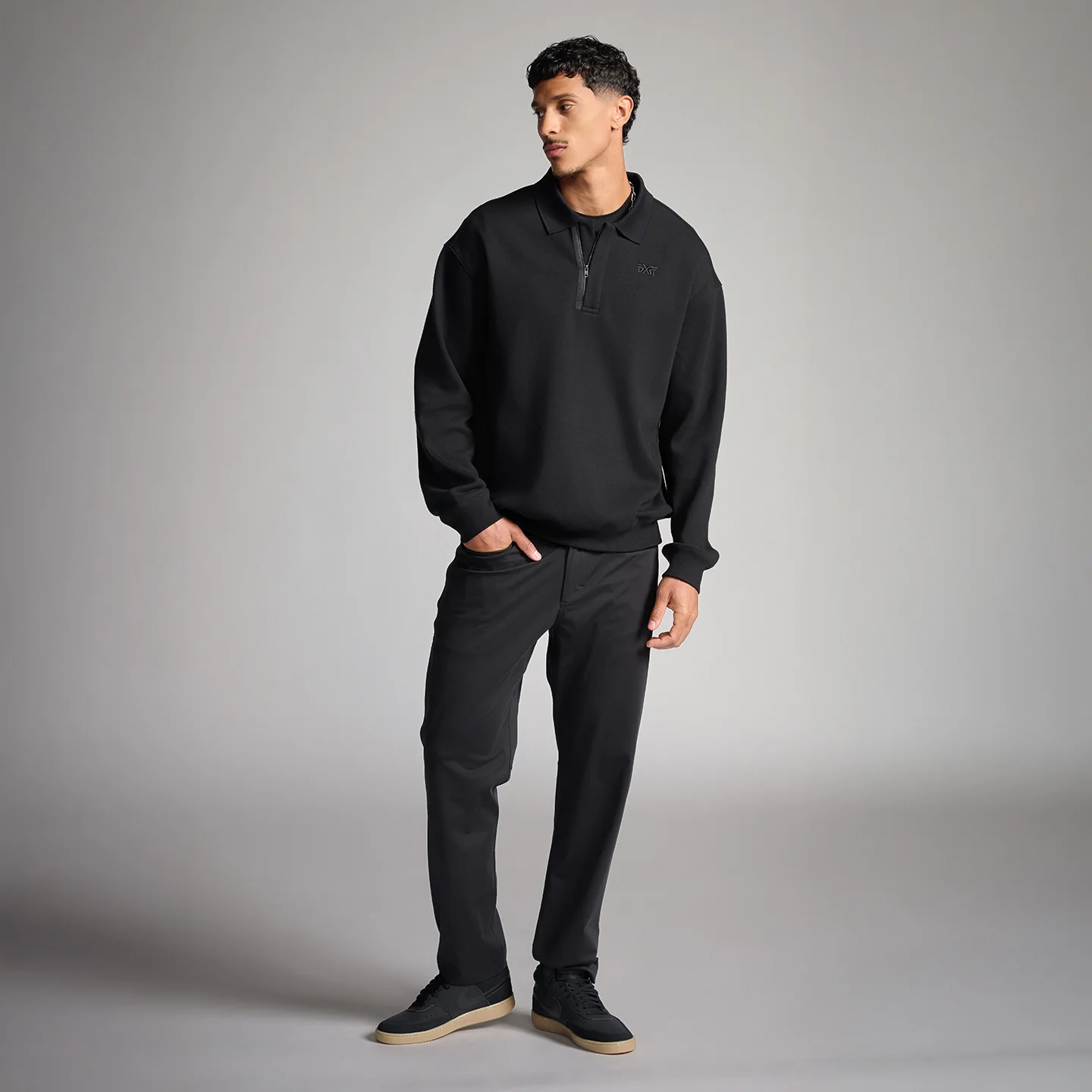 Men's Polo Collar Pullover - Image 4