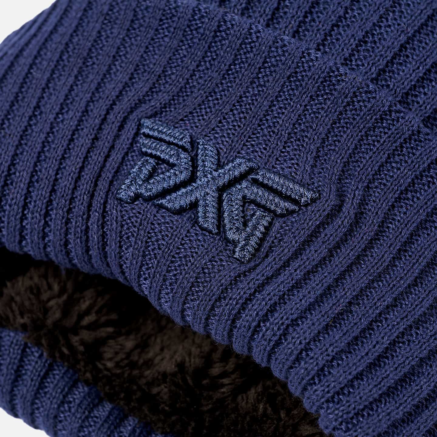 Rib Knit Cuff Beanie With Pom - Image 2