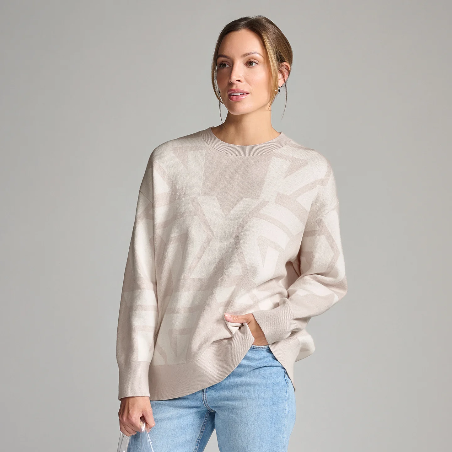 Women's All Over Logo Sweater - Image 2