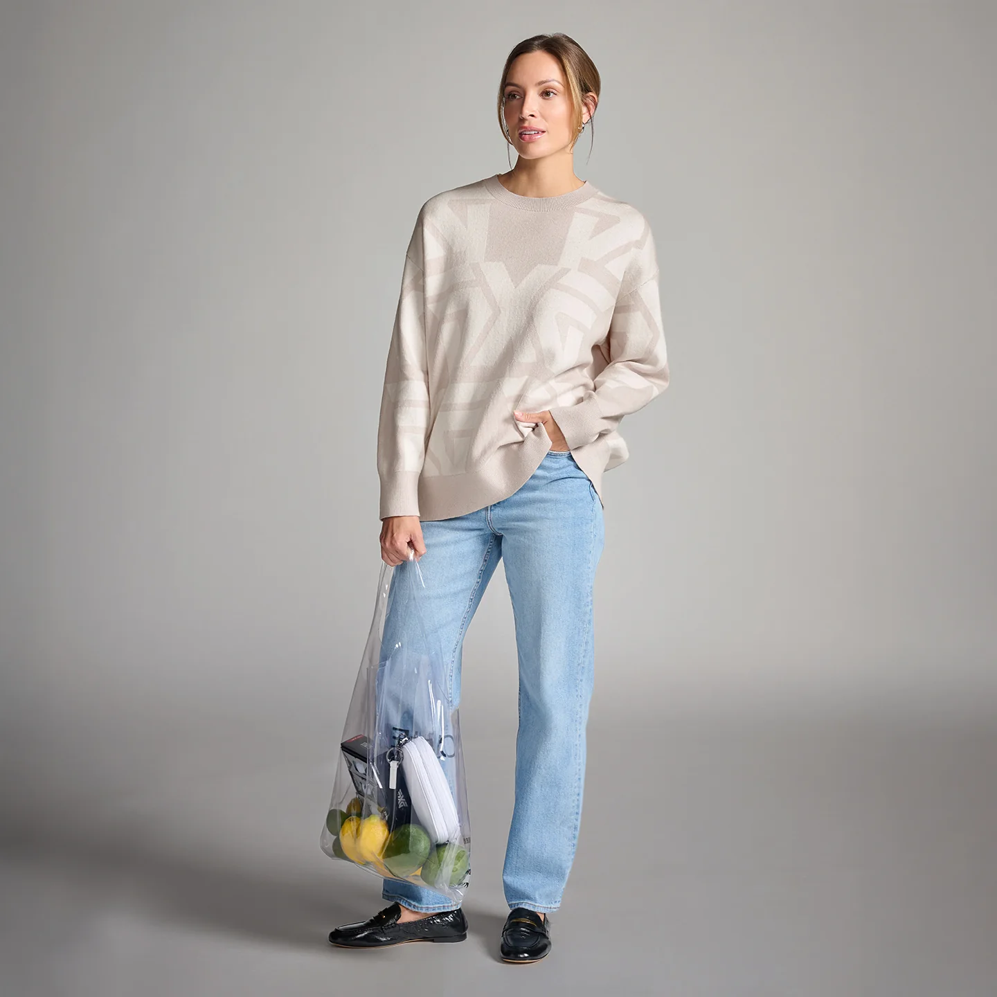 Women's All Over Logo Sweater - Image 3