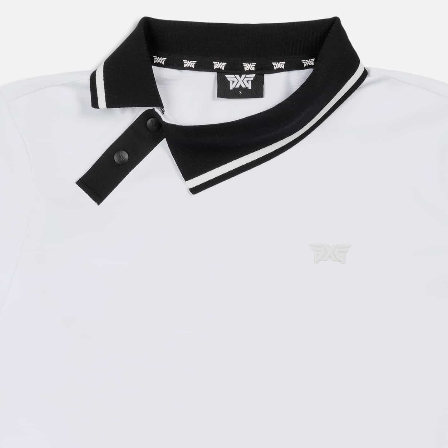 Women's Asymmetrical Snap Collar Polo - Image 17