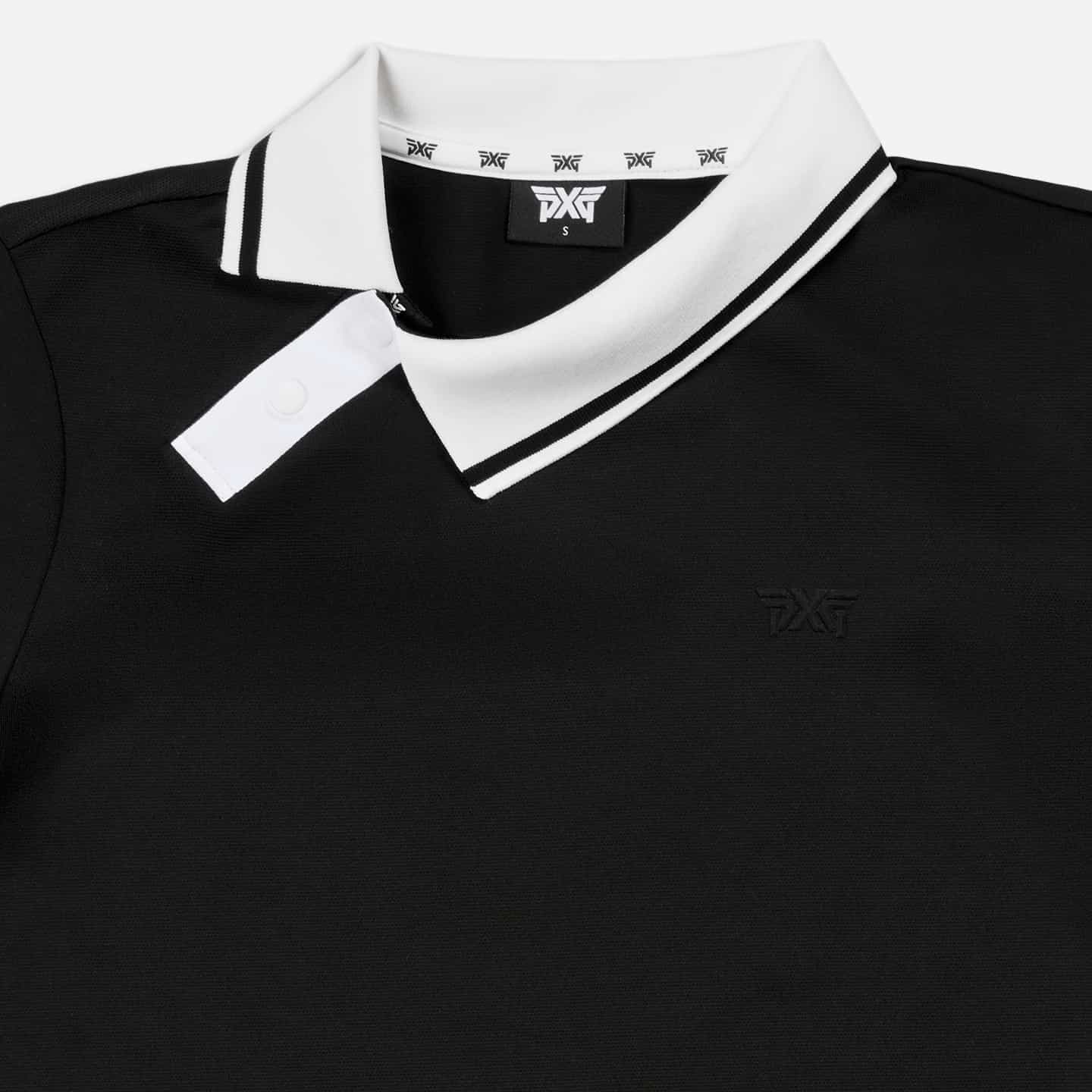 Women's Asymmetrical Snap Collar Polo - Image 5
