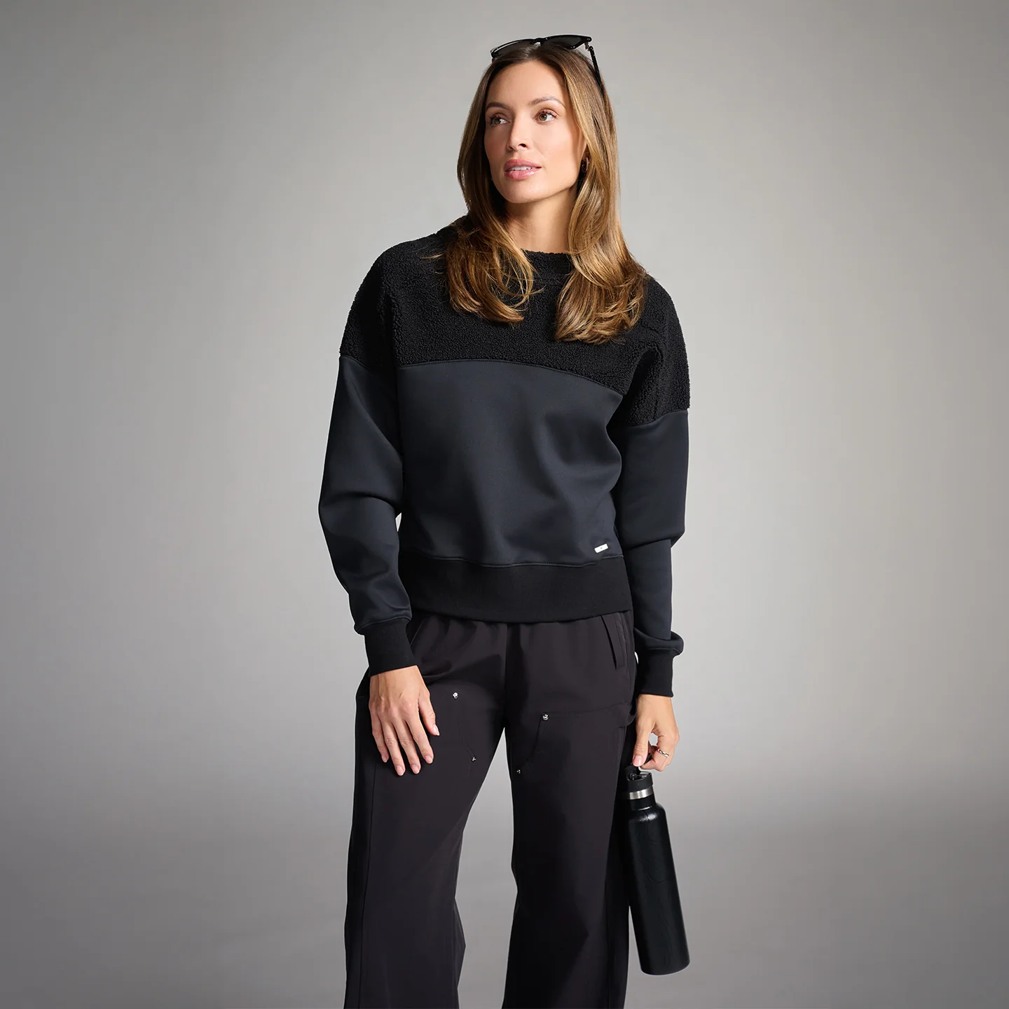 Women's Black Shadow Sweater - Image 5