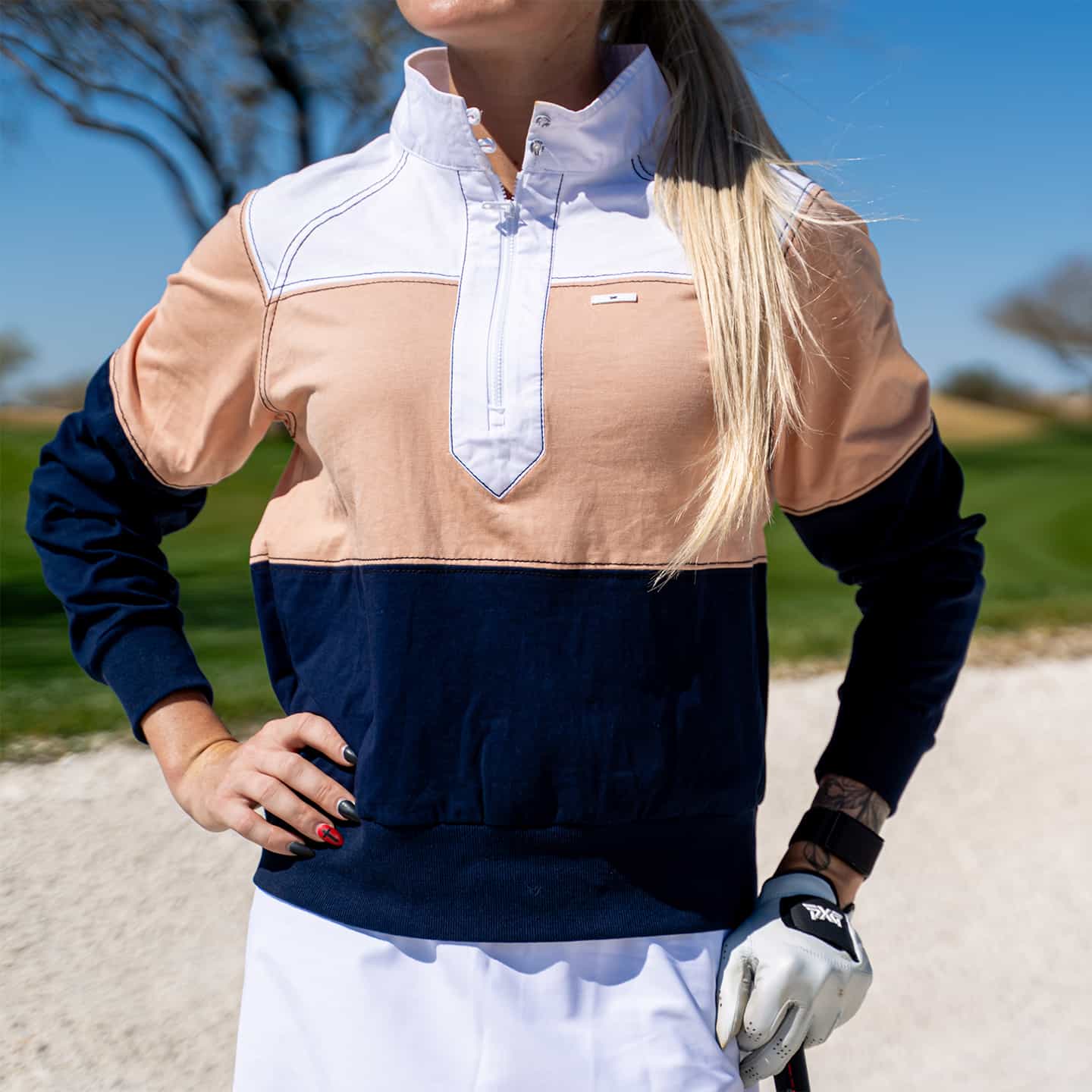 Women's Bon Chic 1/2 Zip Pullover - Image 3