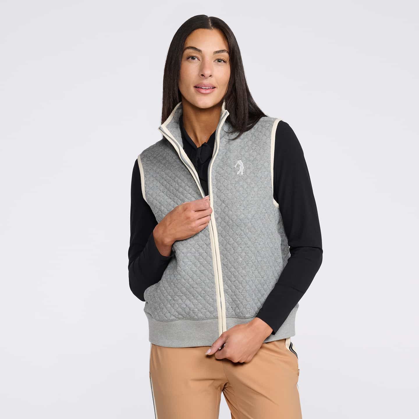 Women's Boyfriend Quilted Vest - Image 2