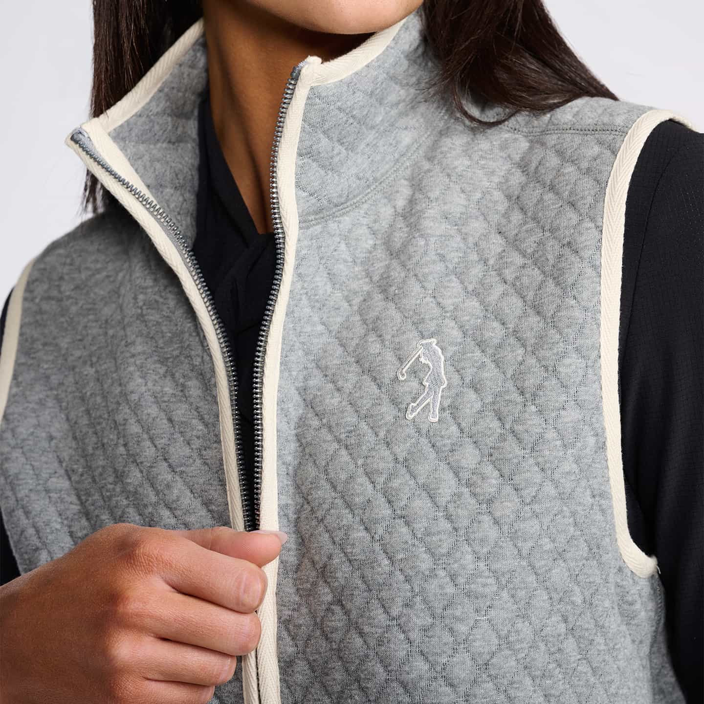 Women's Boyfriend Quilted Vest - Image 3