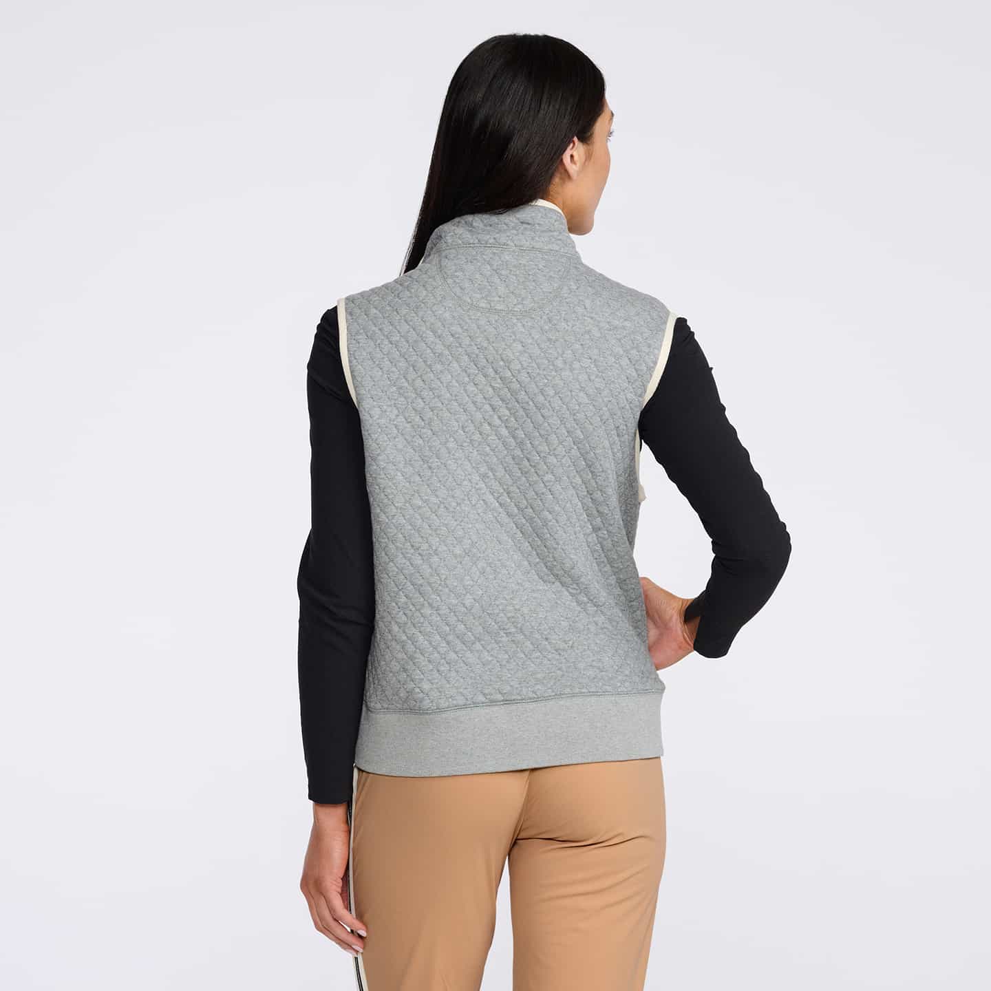 Women's Boyfriend Quilted Vest - Image 7