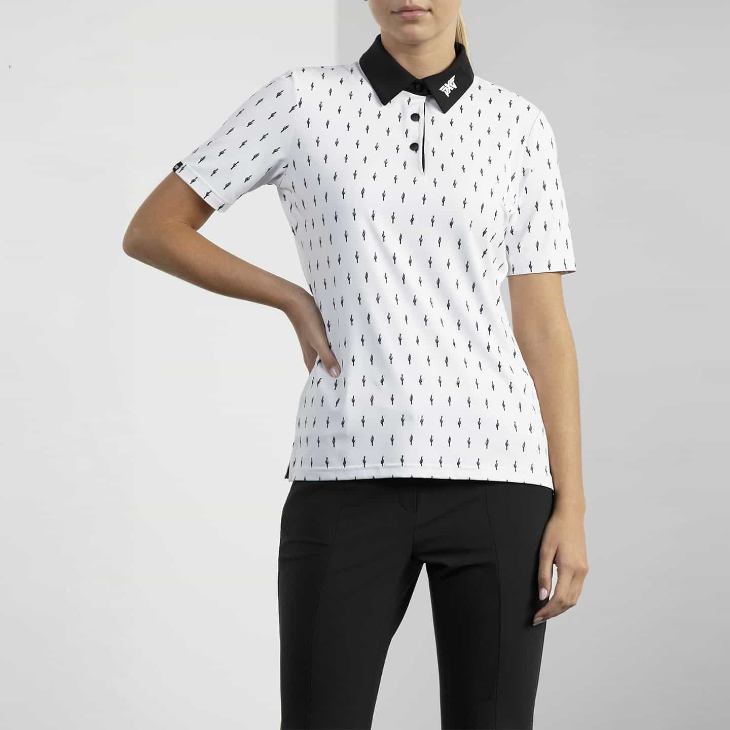 Women's Cactus Print Polo - Image 8