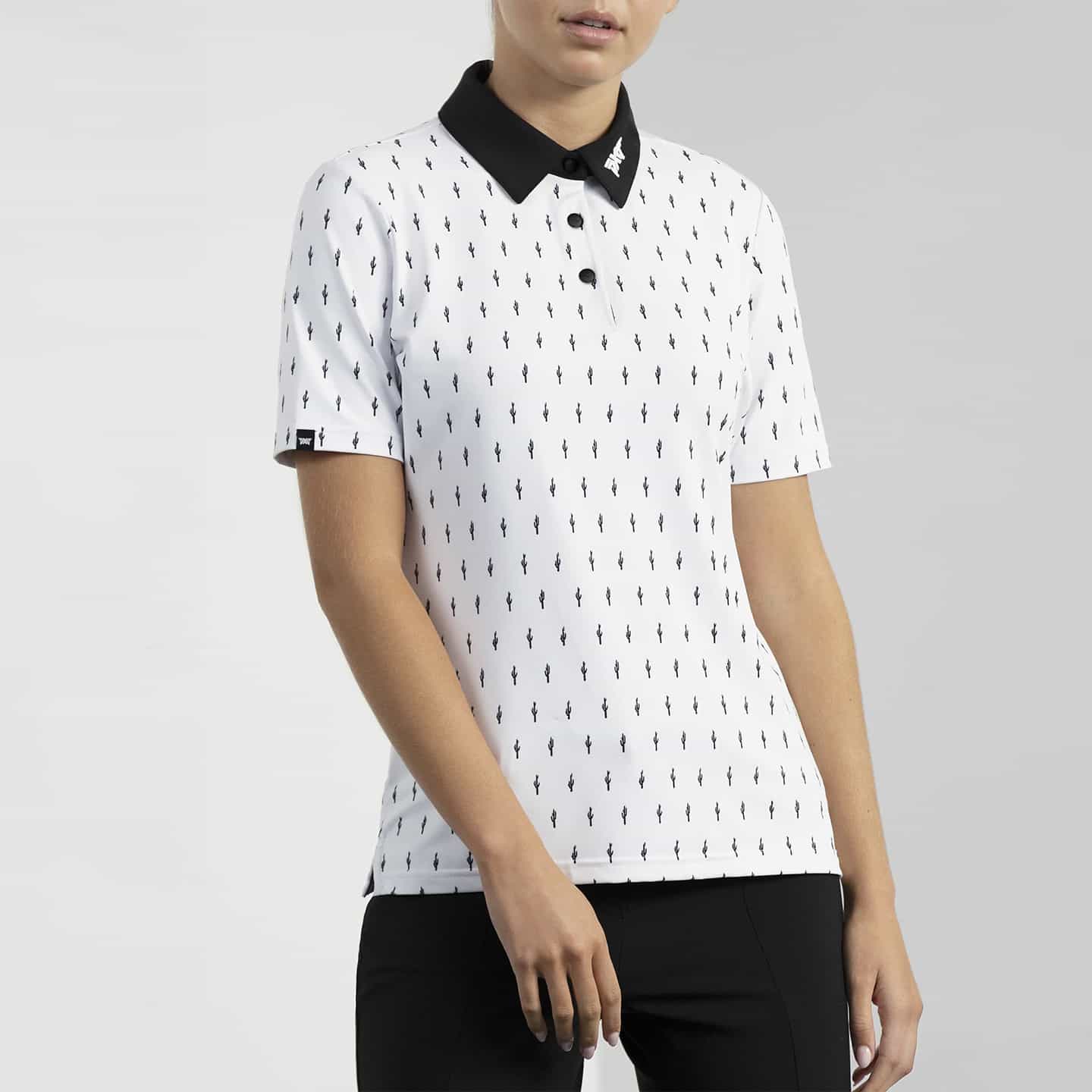 Women's Cactus Print Polo - Image 9