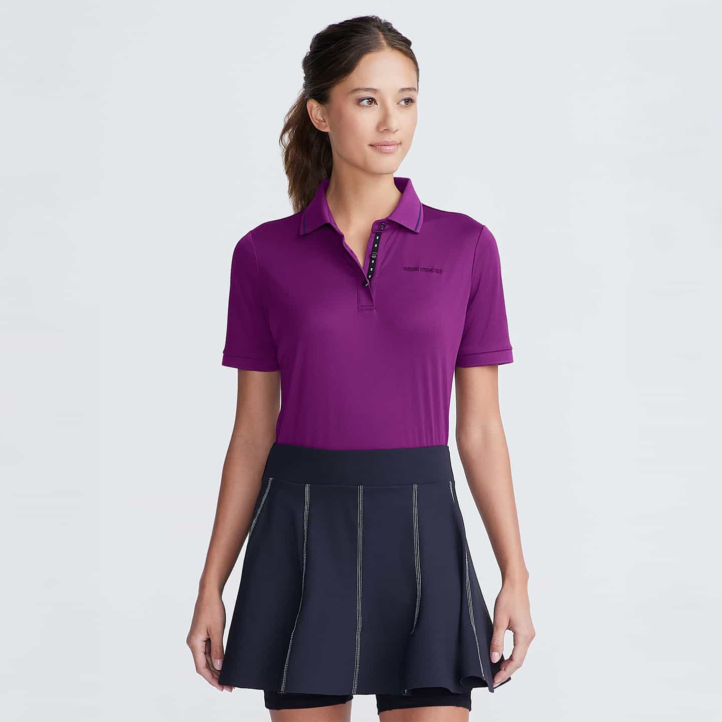 Women's Classic Ribbed Collar Polo - Image 3