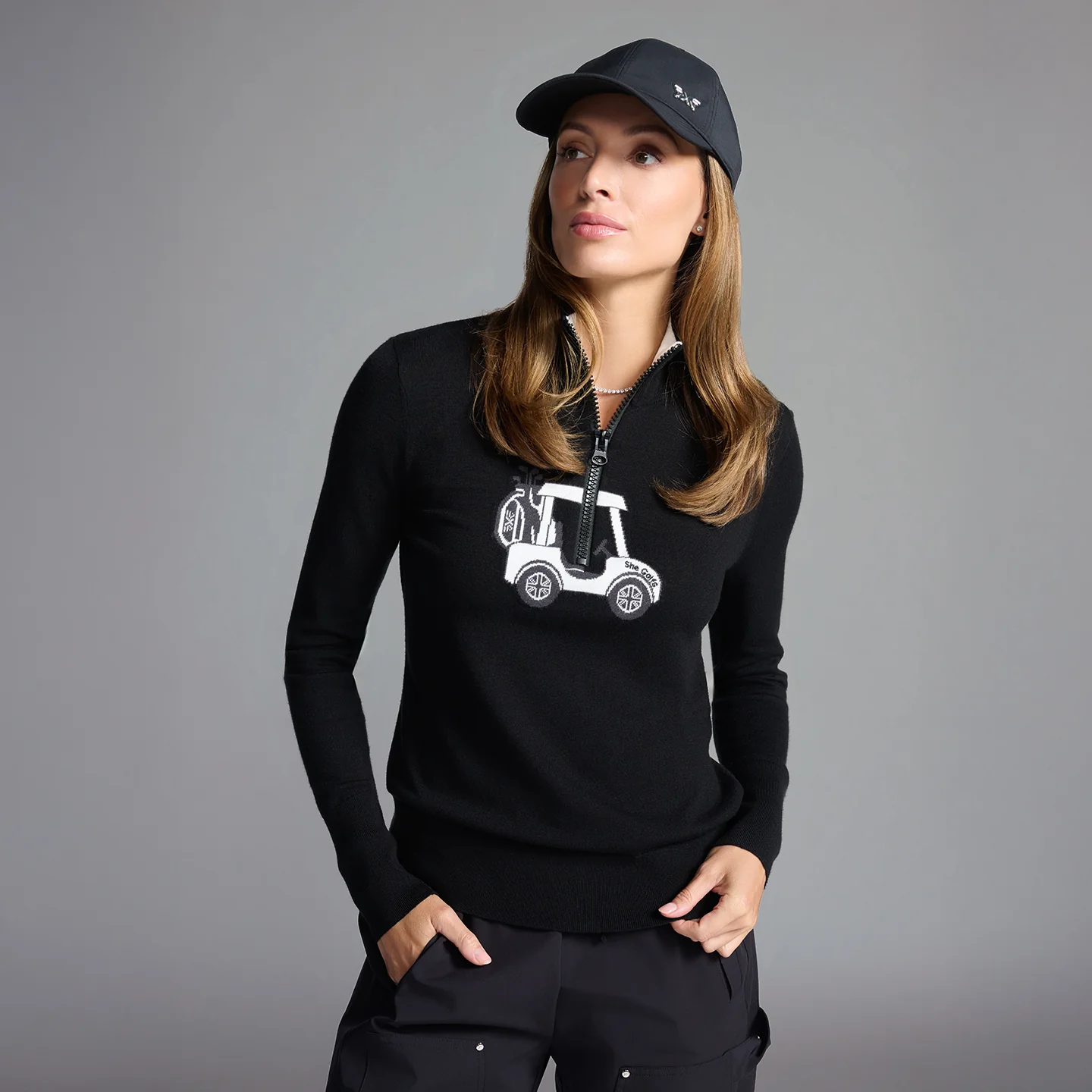 Women's Fore!-Ward 1/2 Zip Pullover - Image 2