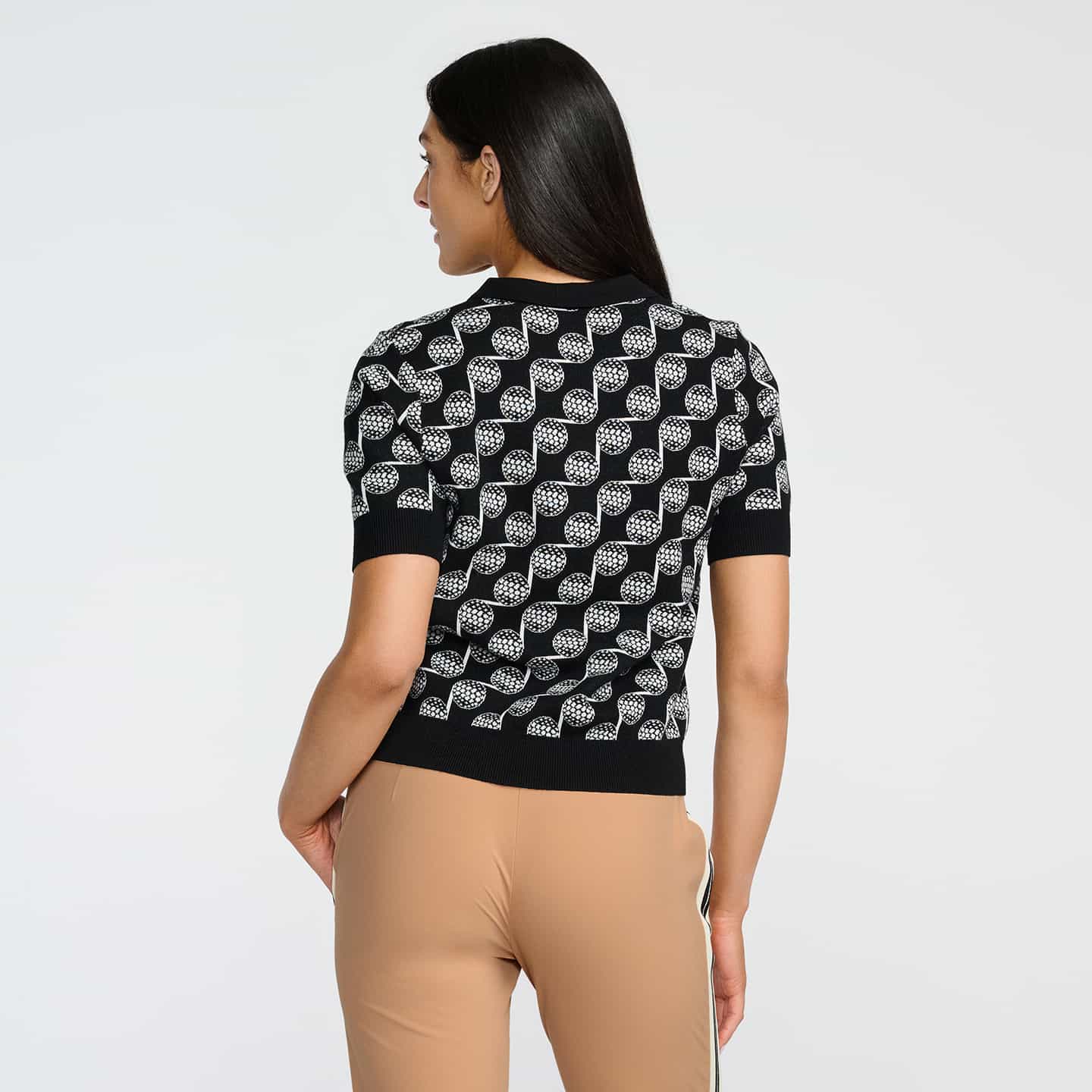 Women's Golf Ball Motif Knitted Top - Image 13