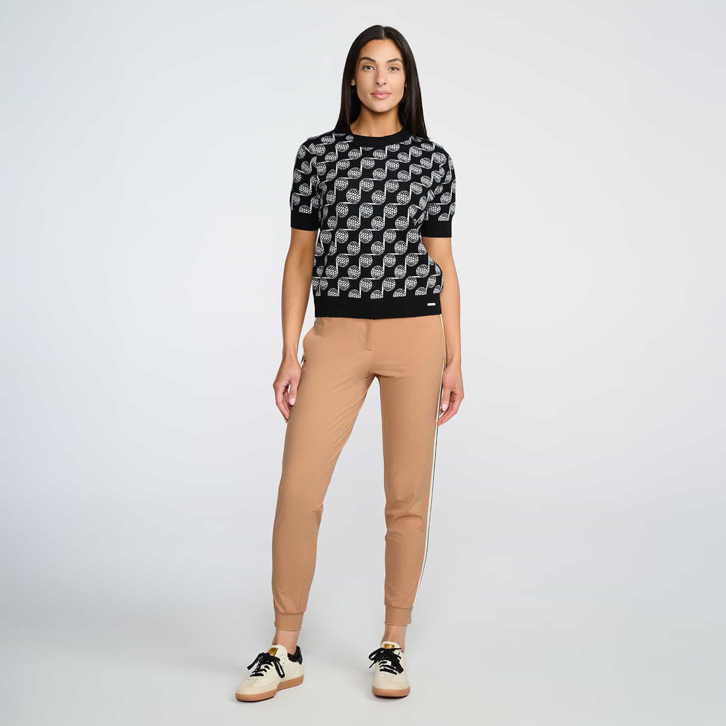 Women's Golf Ball Motif Knitted Top - Image 5