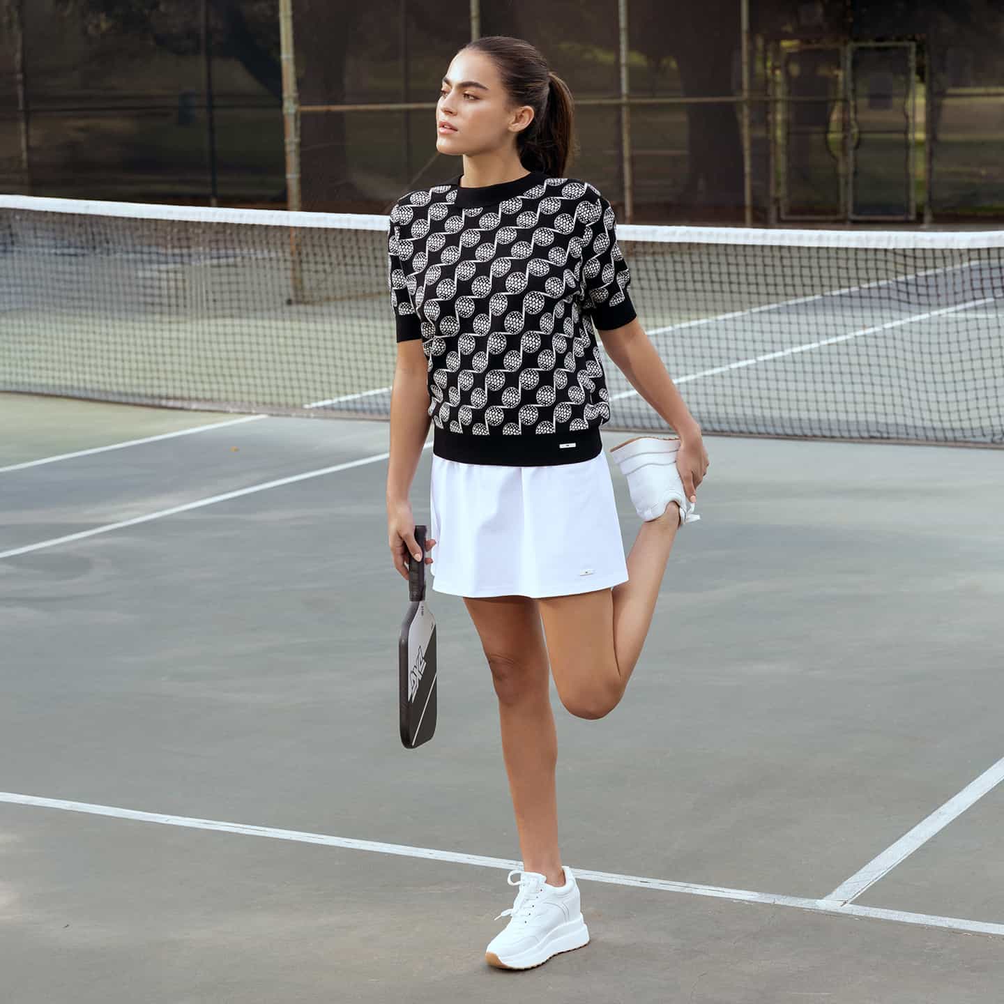 Women's Golf Ball Motif Knitted Top - Image 6