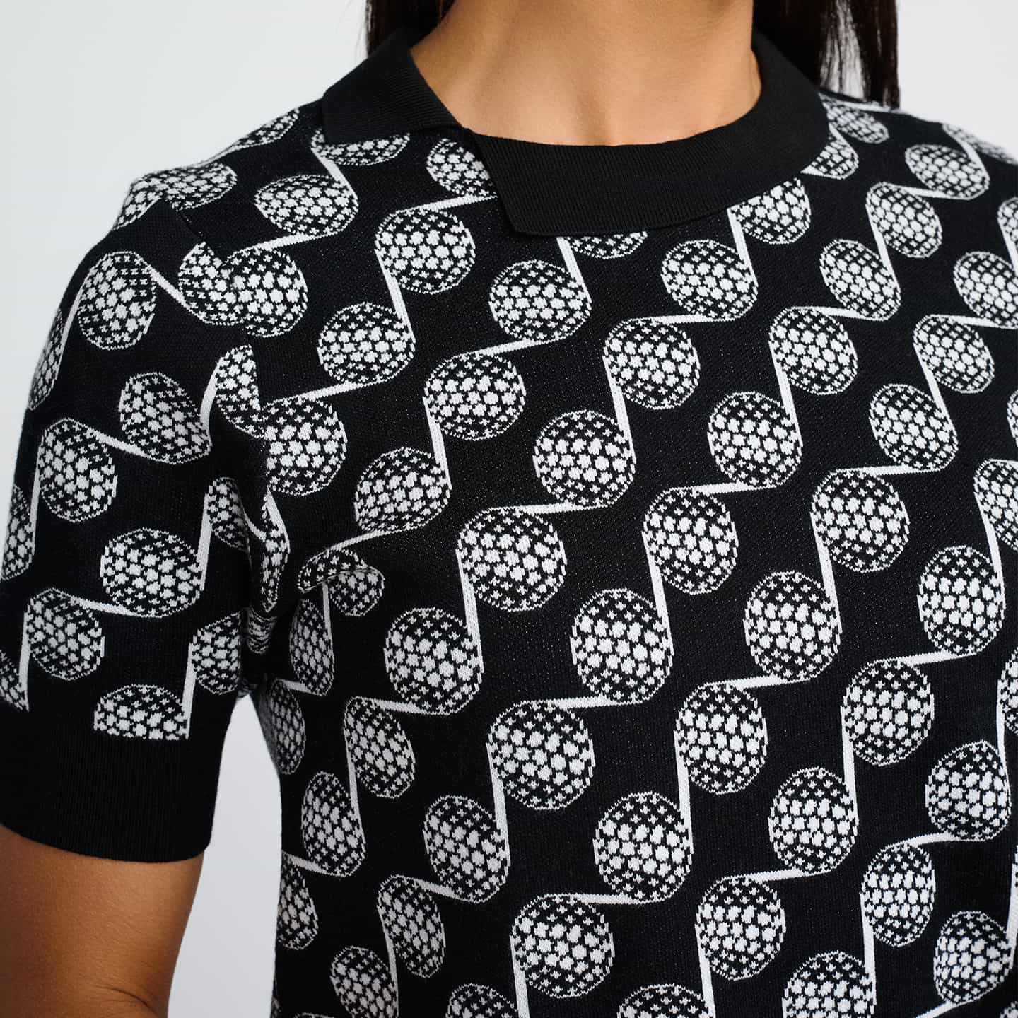 Women's Golf Ball Motif Knitted Top - Image 9